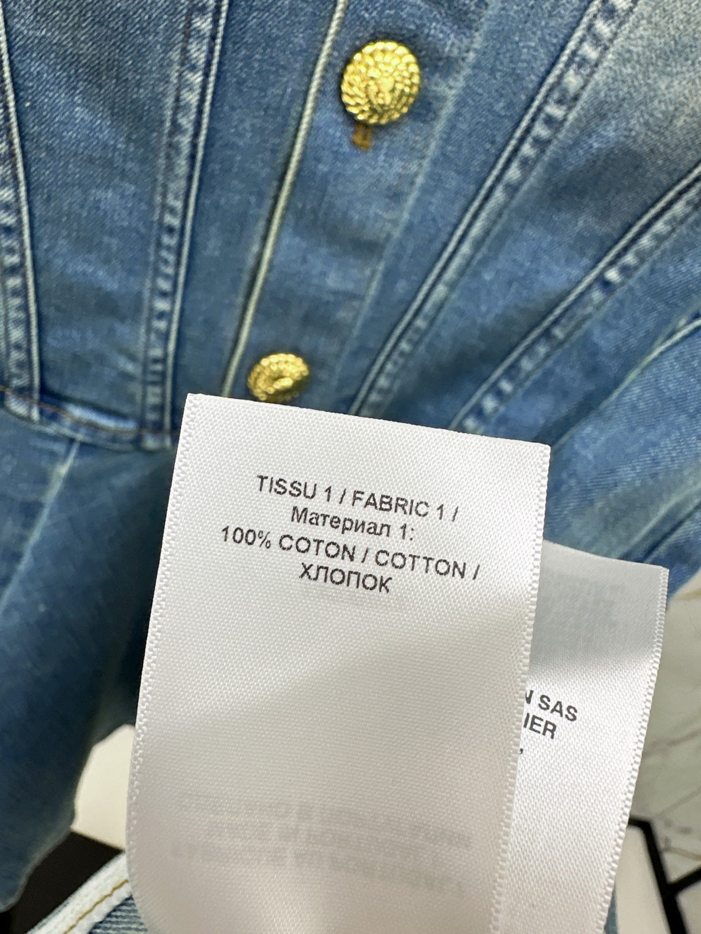 25ss denim shirt dress