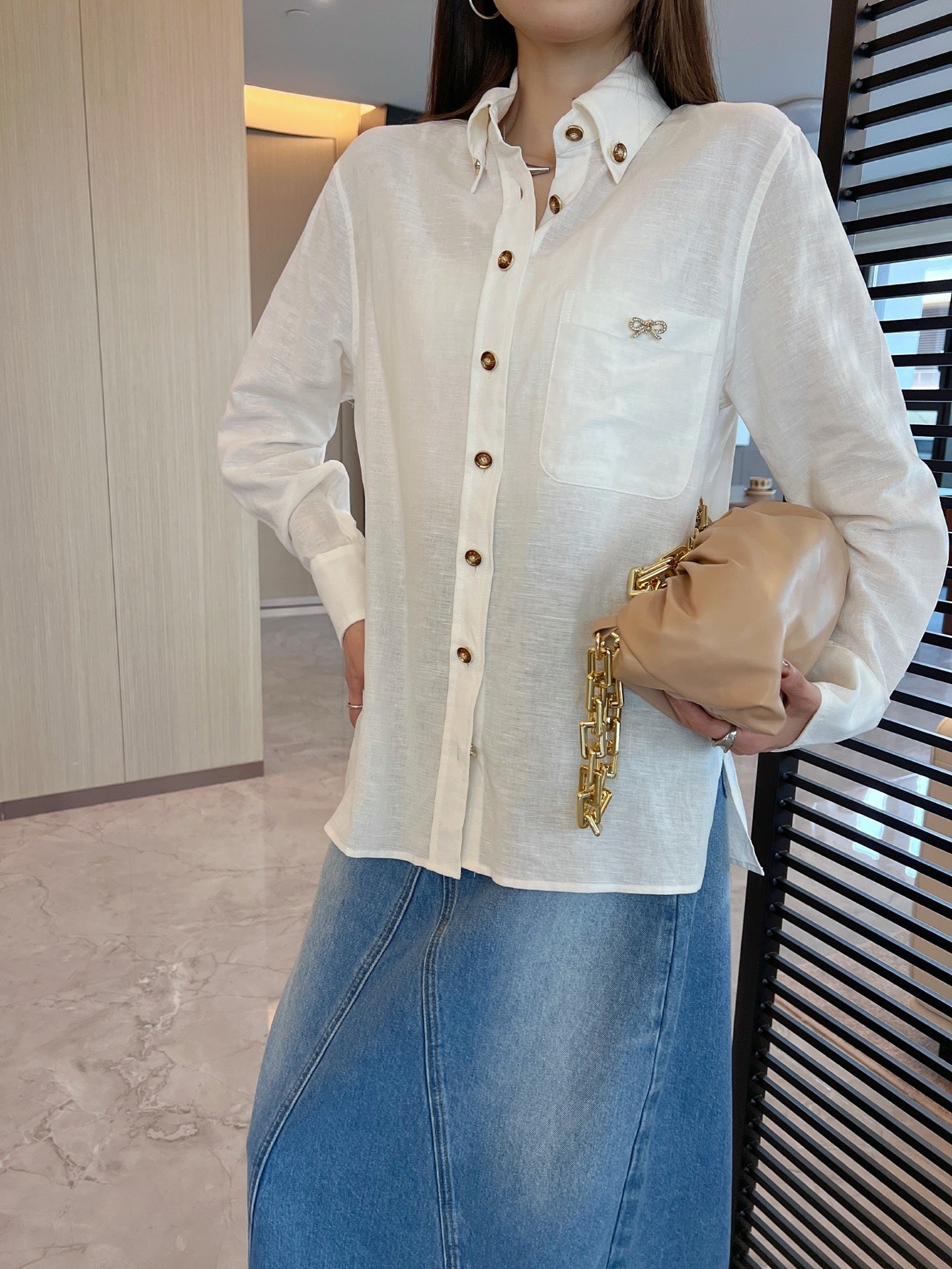 Ch 25ss linen buttons shirt