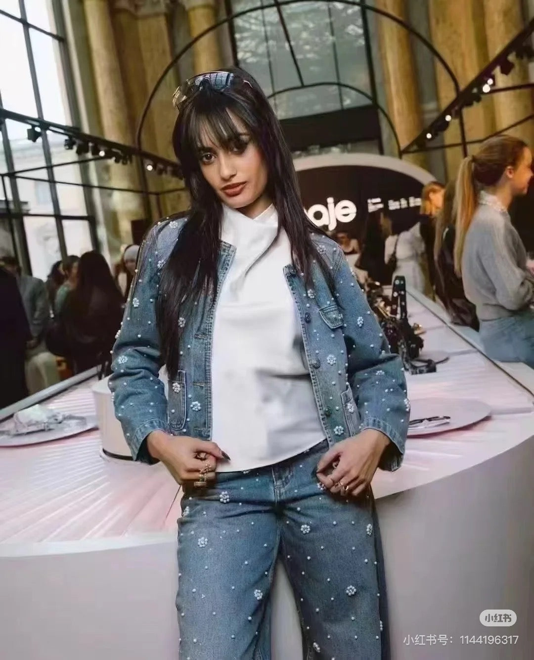 MA 25ss beaded jeans