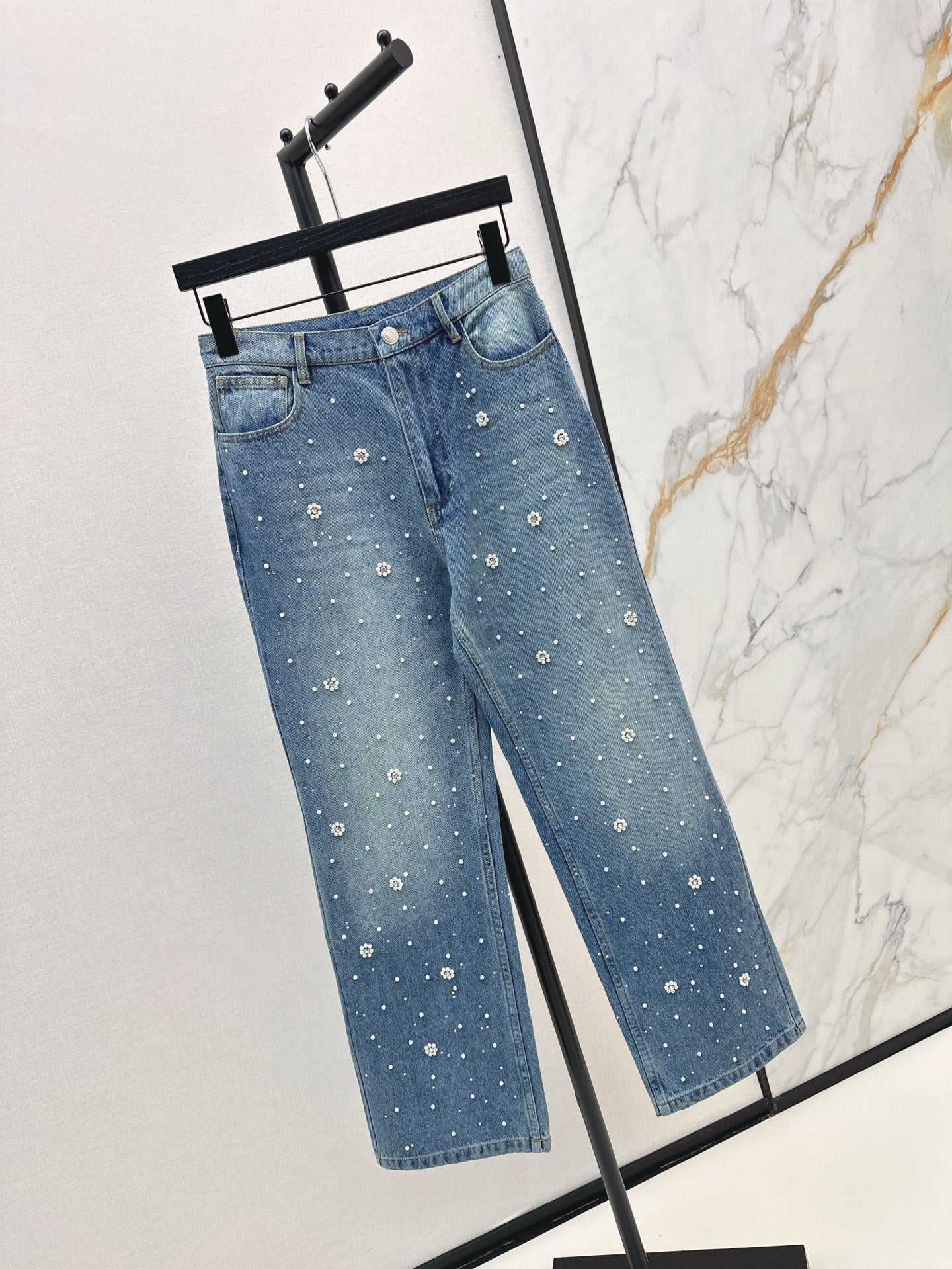 MA 25ss beaded jeans