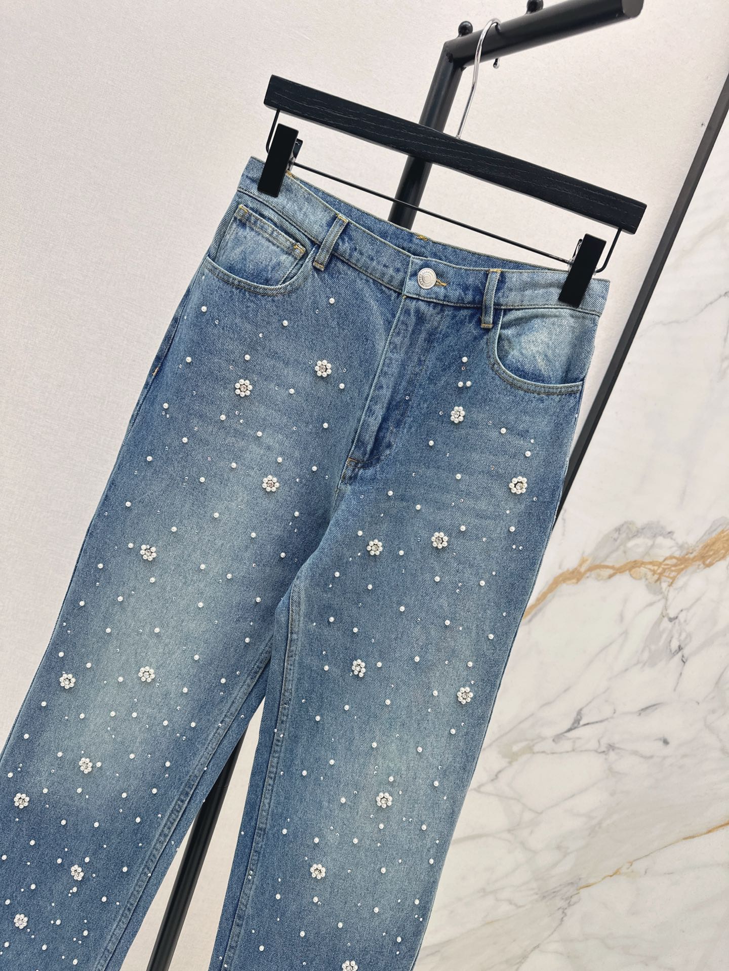 MA 25ss beaded jeans