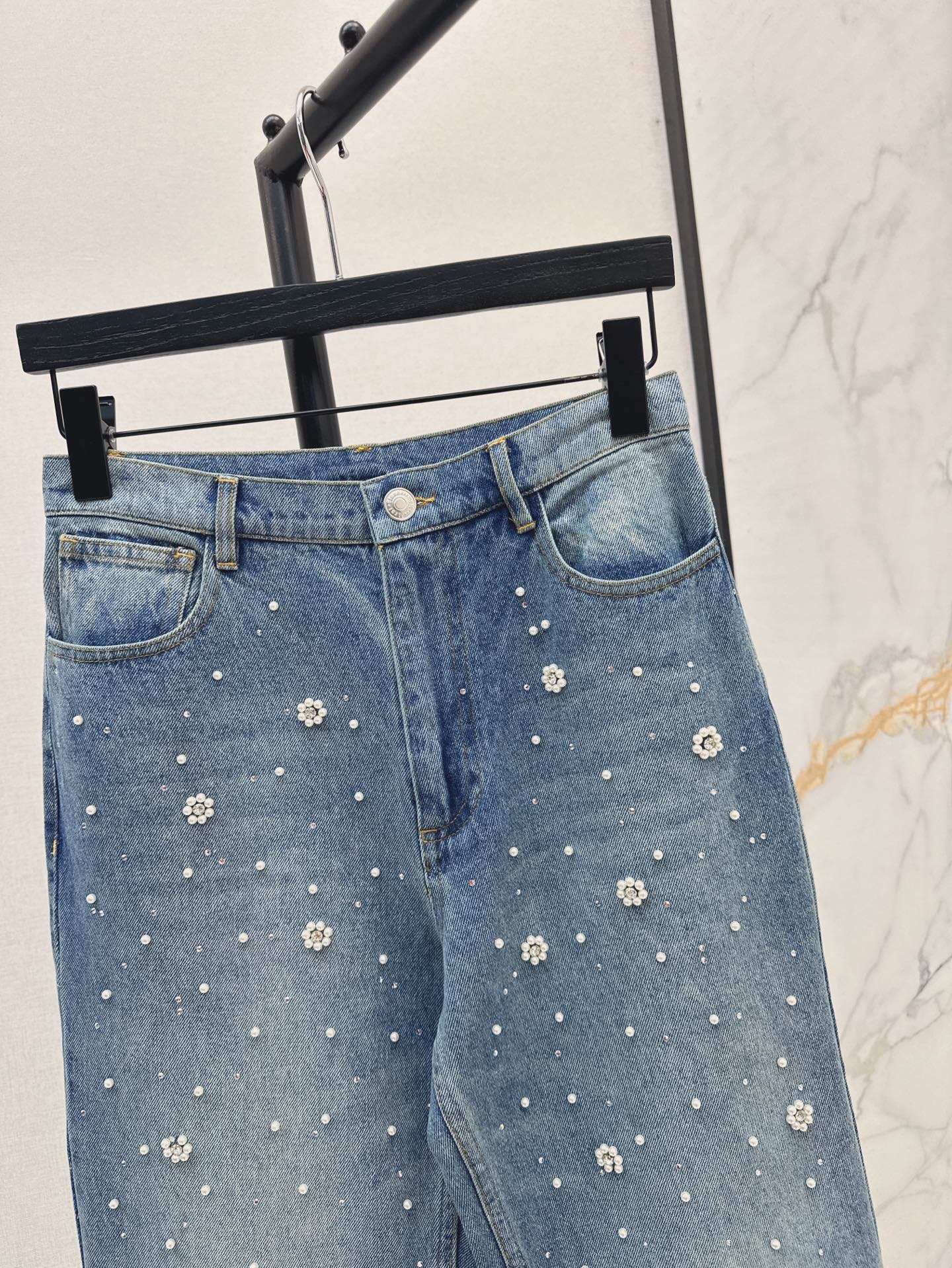 MA 25ss beaded jeans
