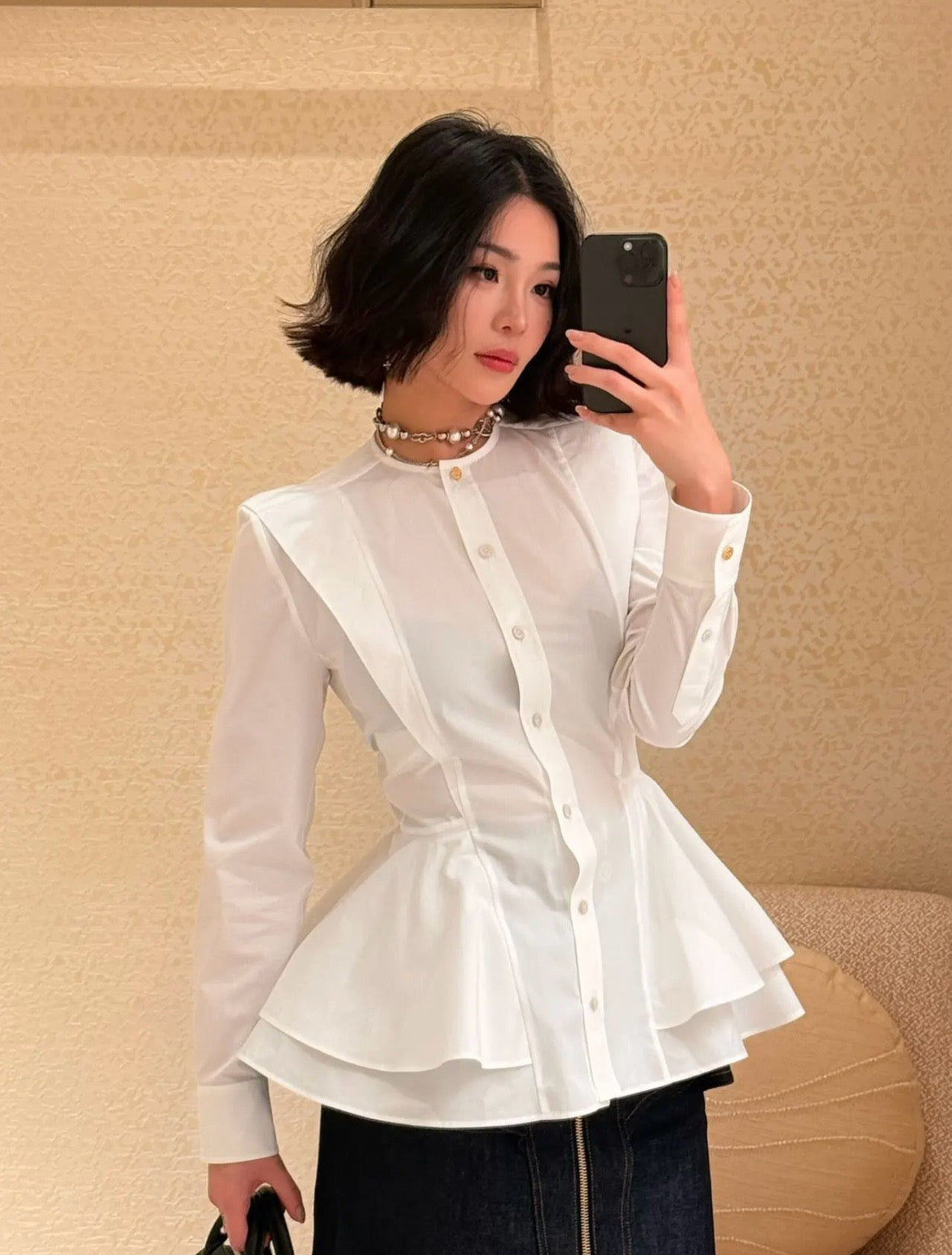 L 25ss buttons shirt