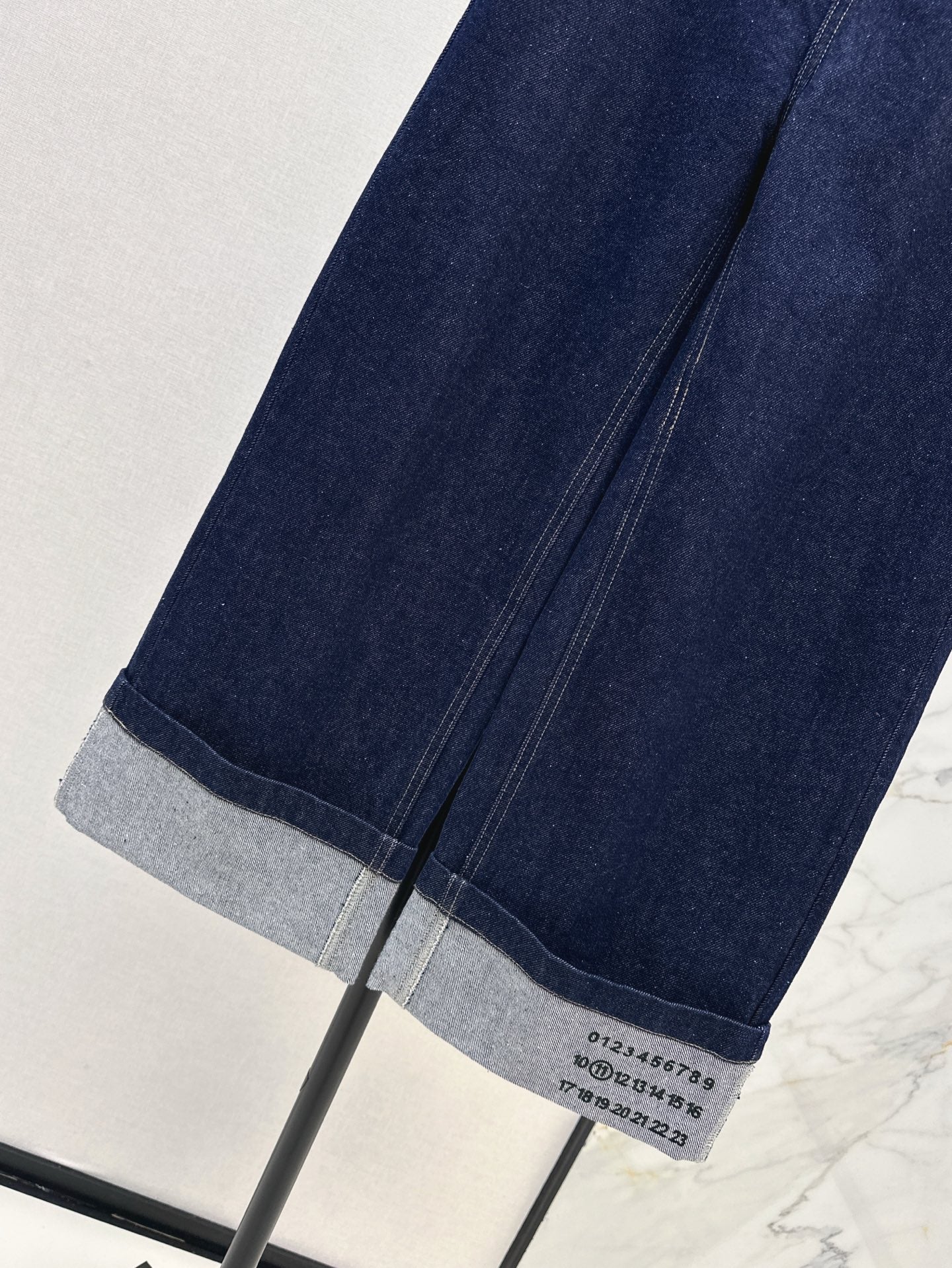 Ma 25ss wide leg jeans wth belt