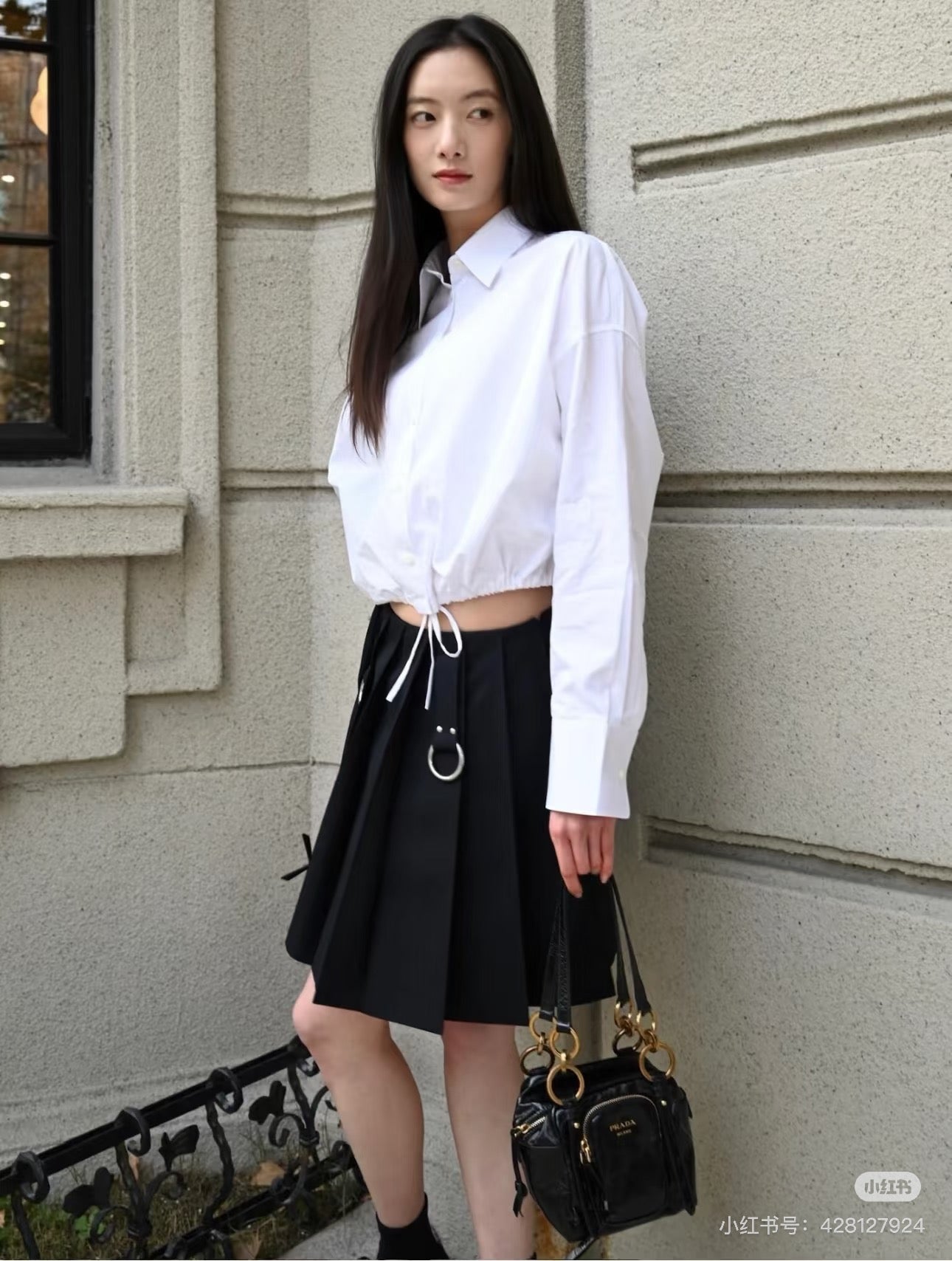 P 25ss drawstring shirt