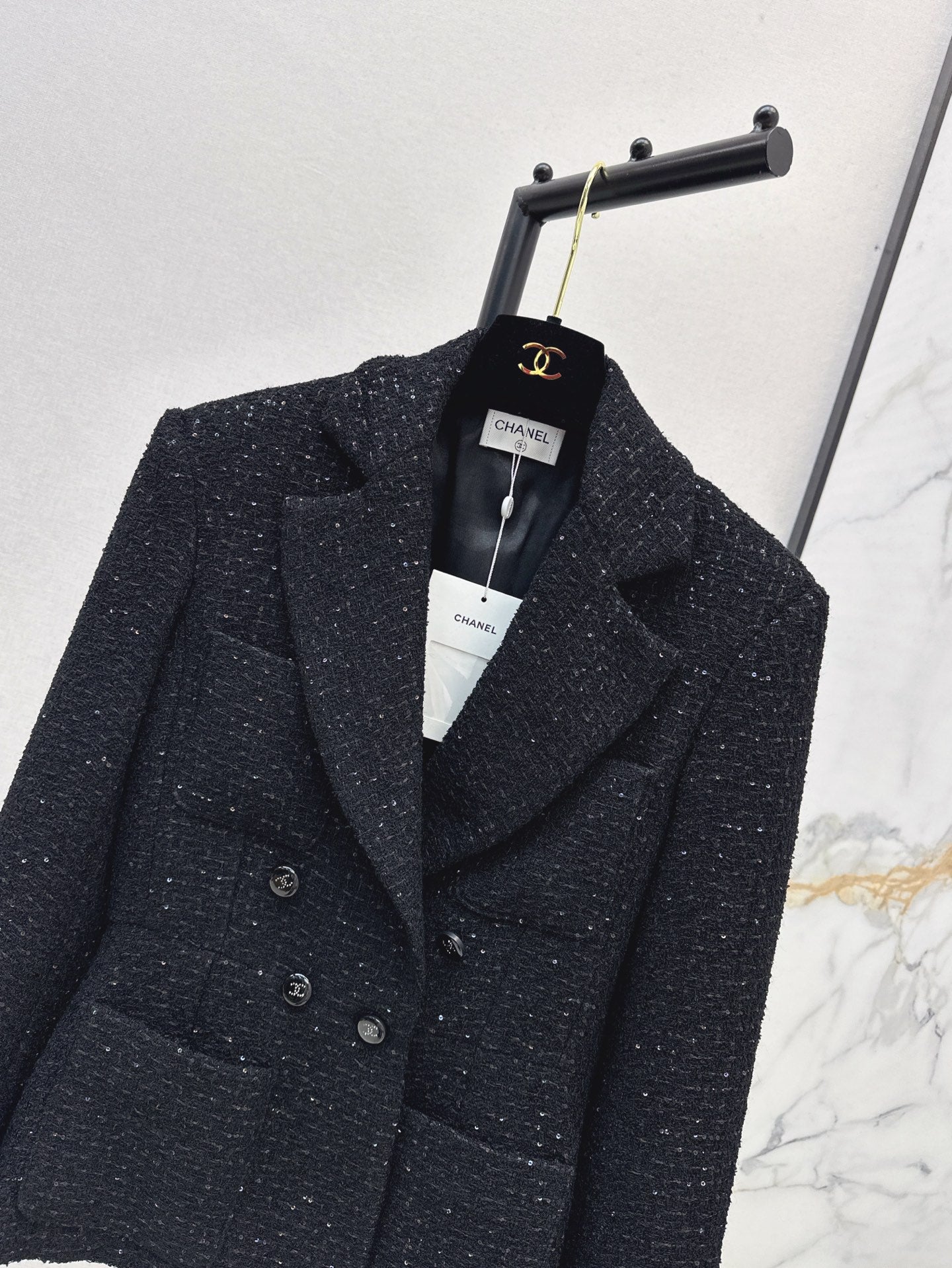 25ss rhinestone blazer