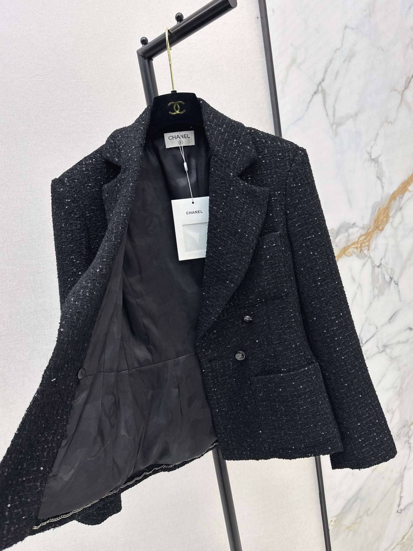25ss rhinestone blazer