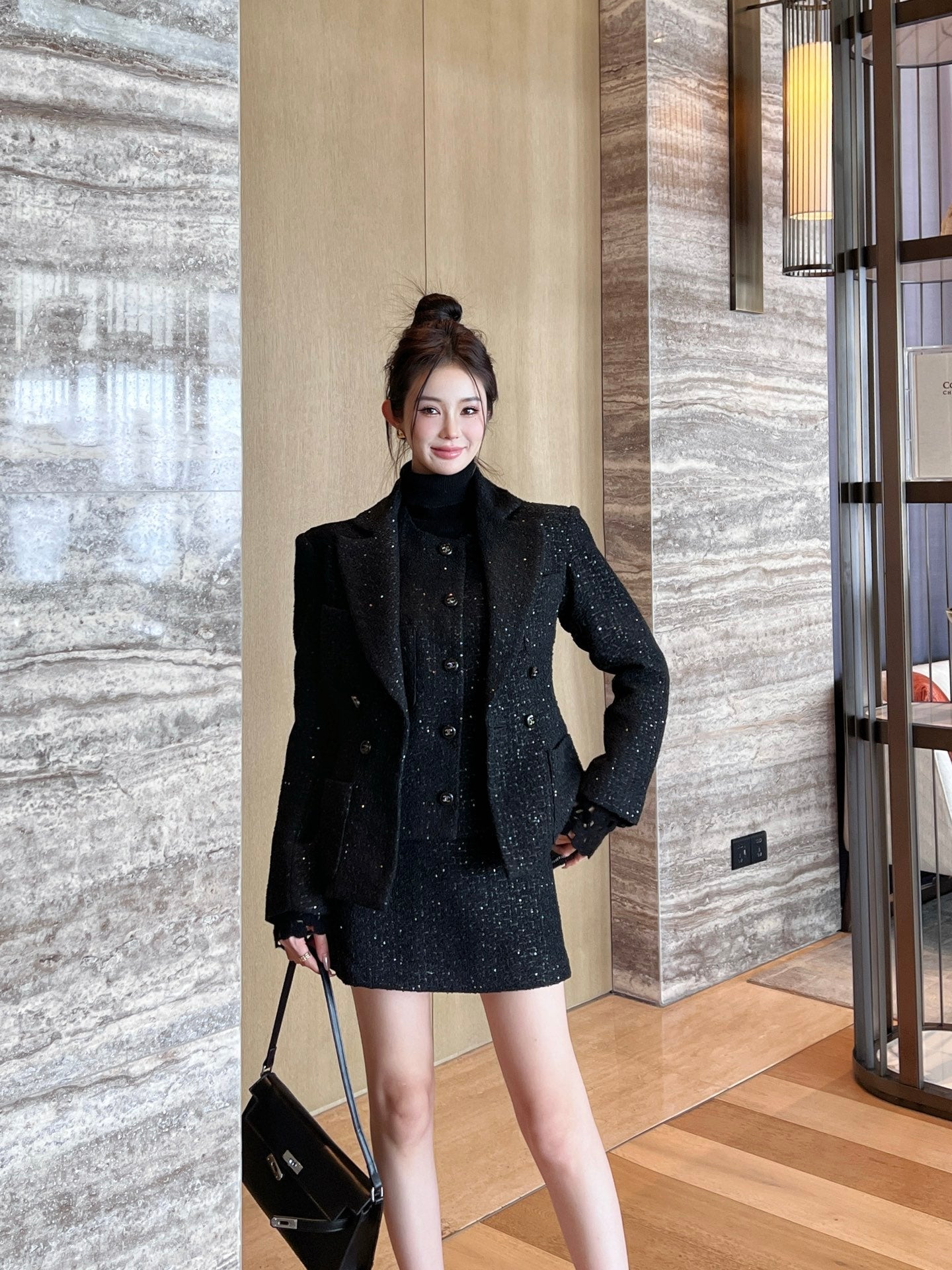 25ss rhinestone blazer