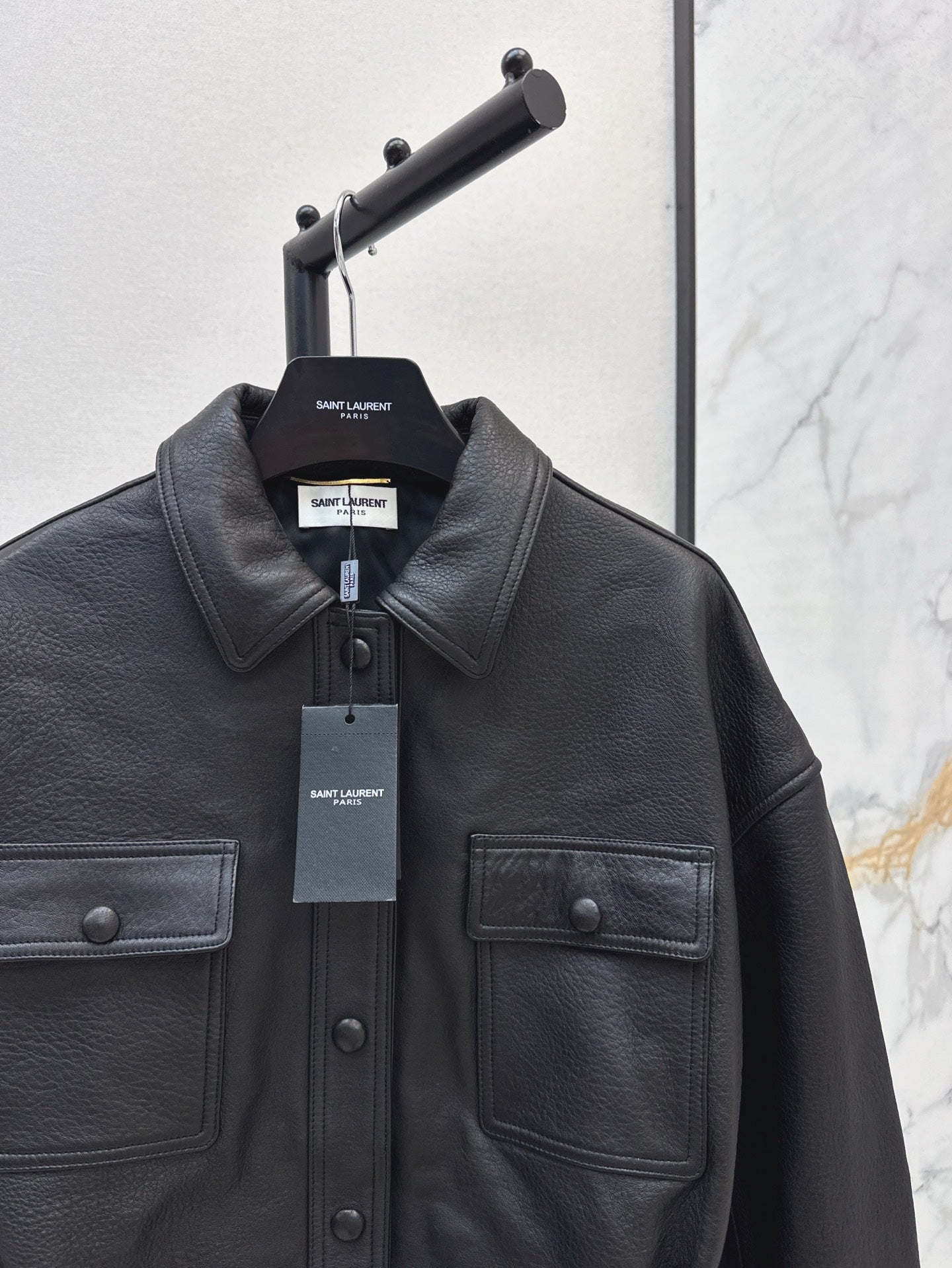 Sa 25ss leather jacket