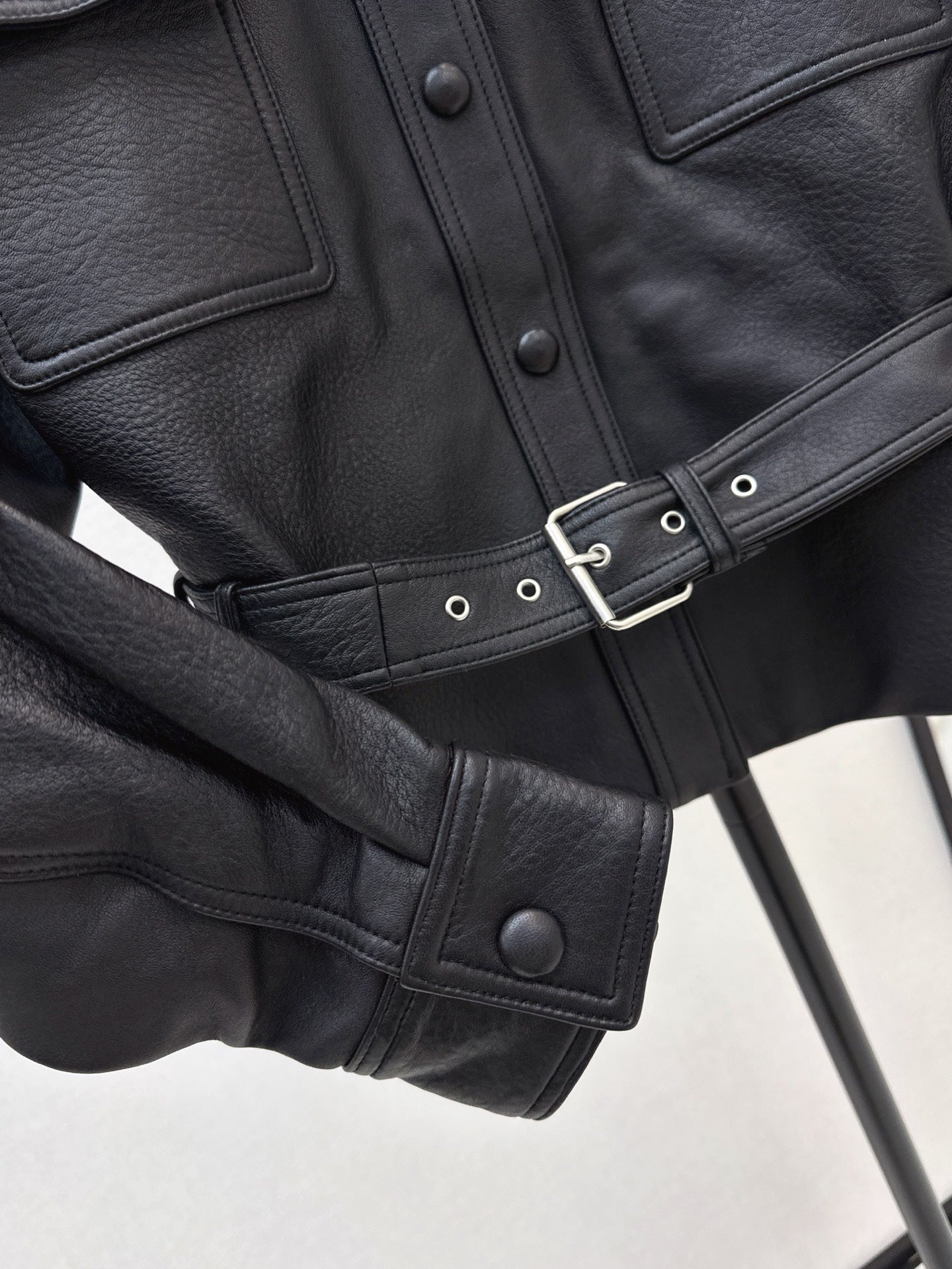 Sa 25ss leather jacket