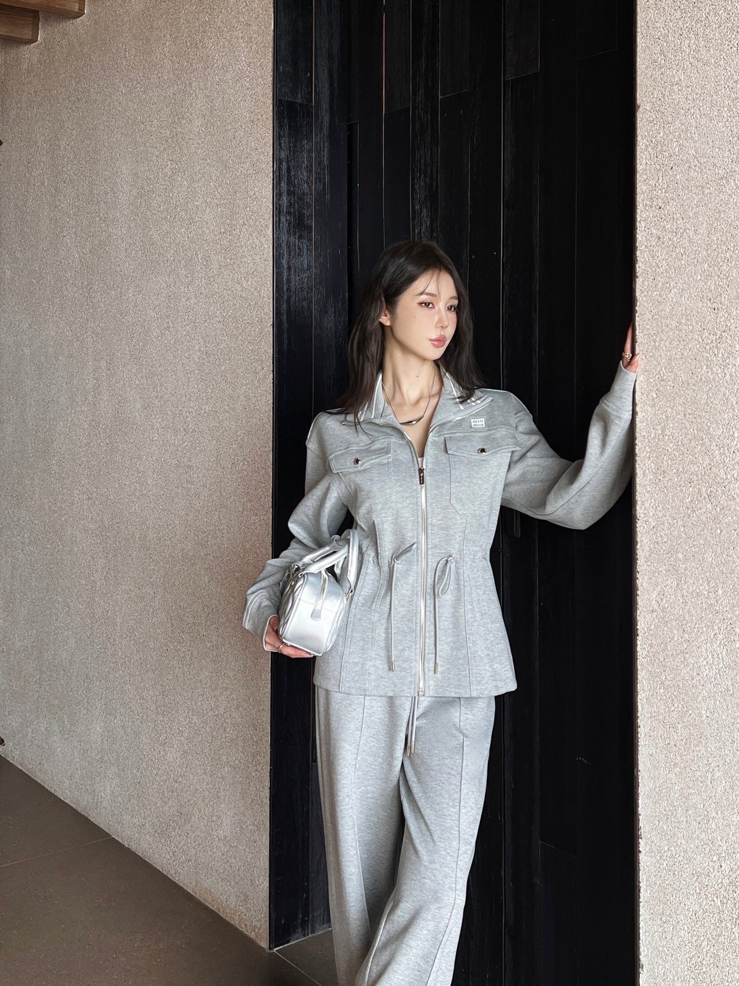 Mi 25ss drawstring tracksuit