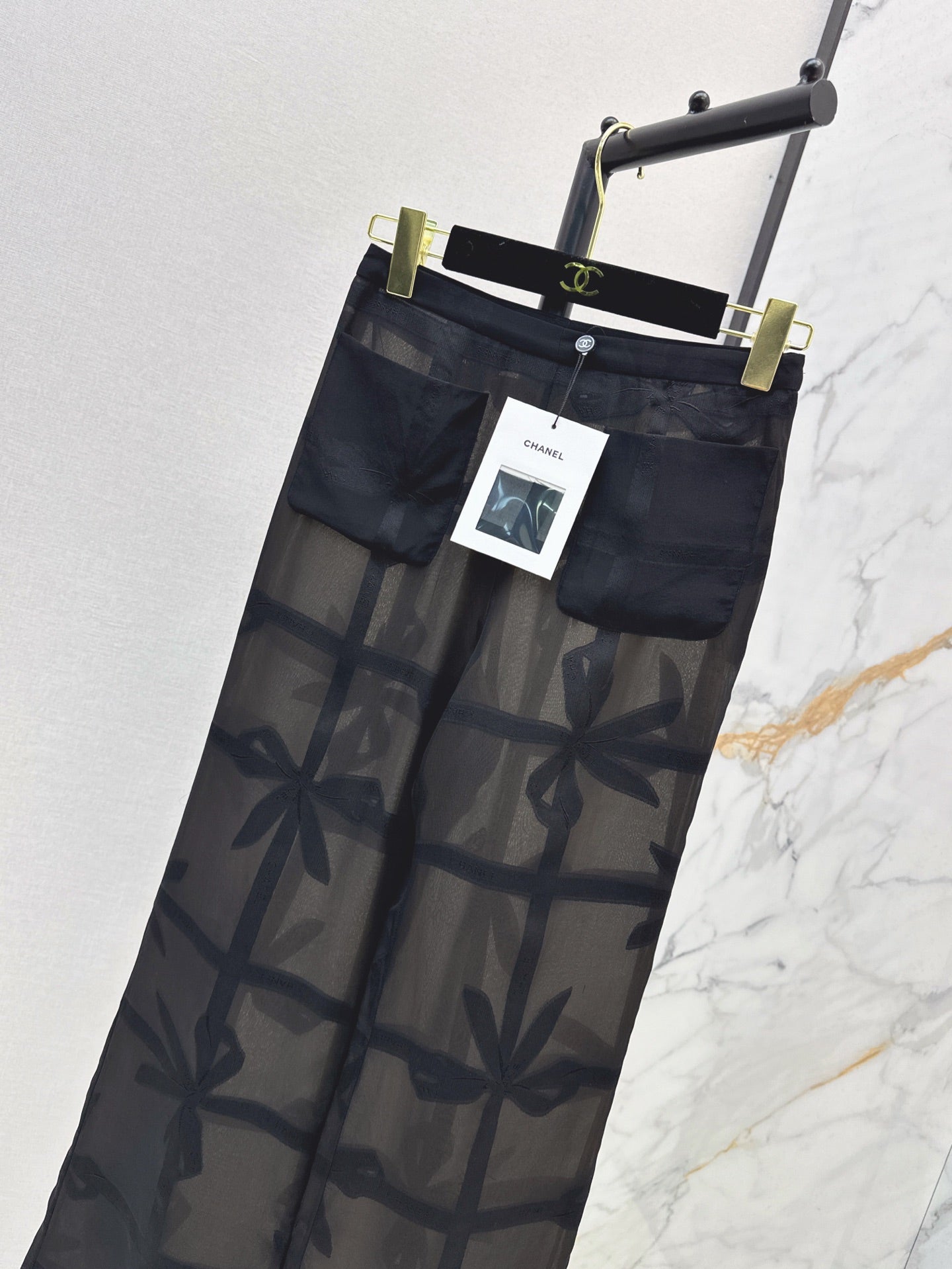 25ss Silk wide leg pants