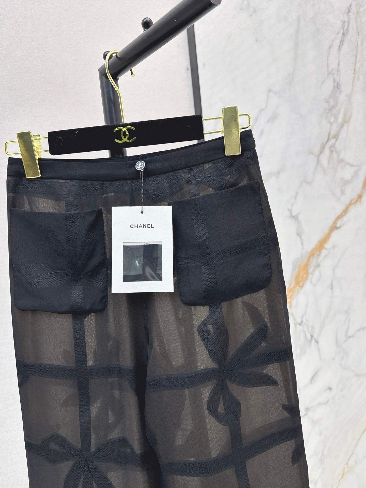 25ss Silk wide leg pants