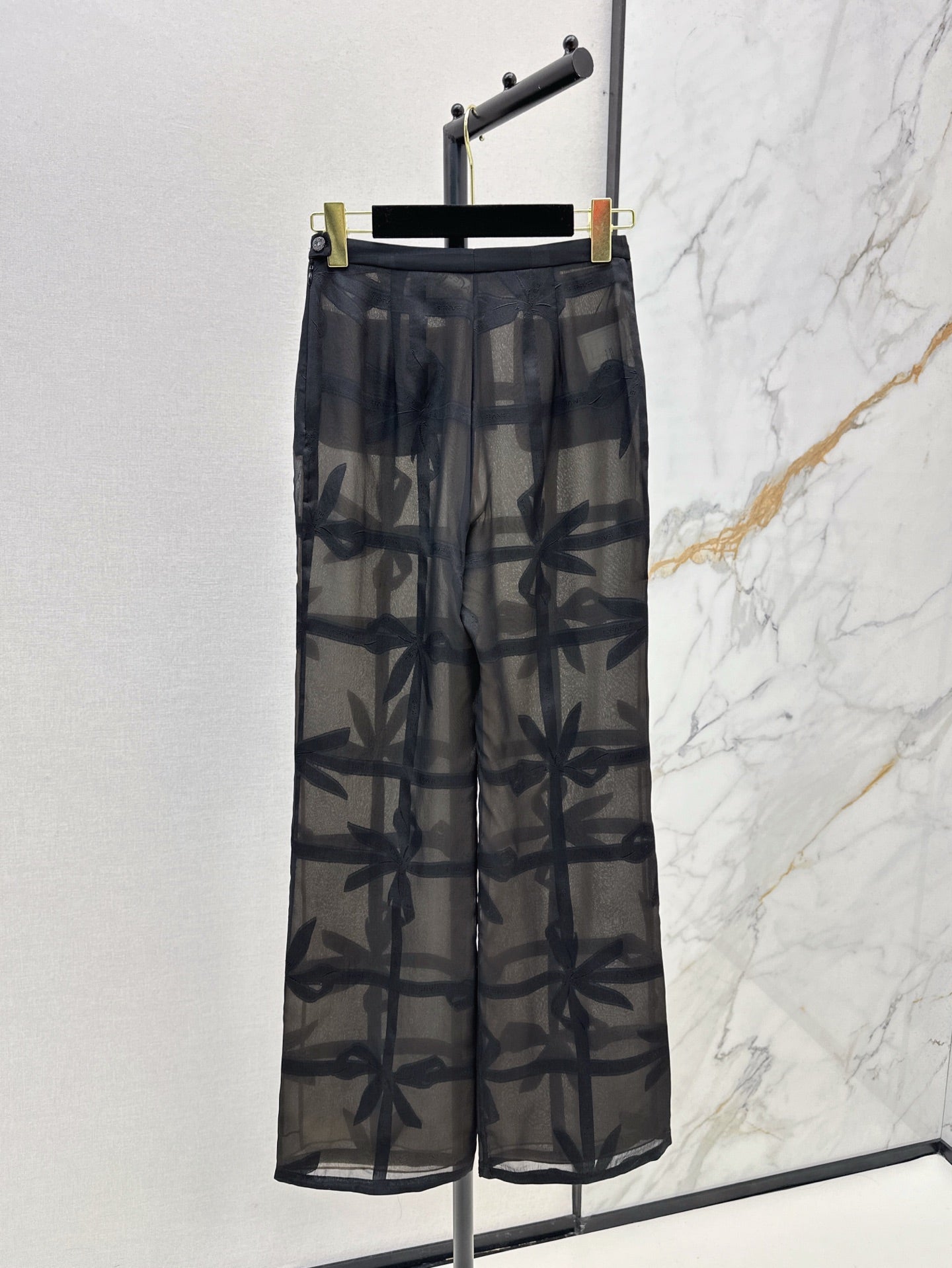 25ss Silk wide leg pants