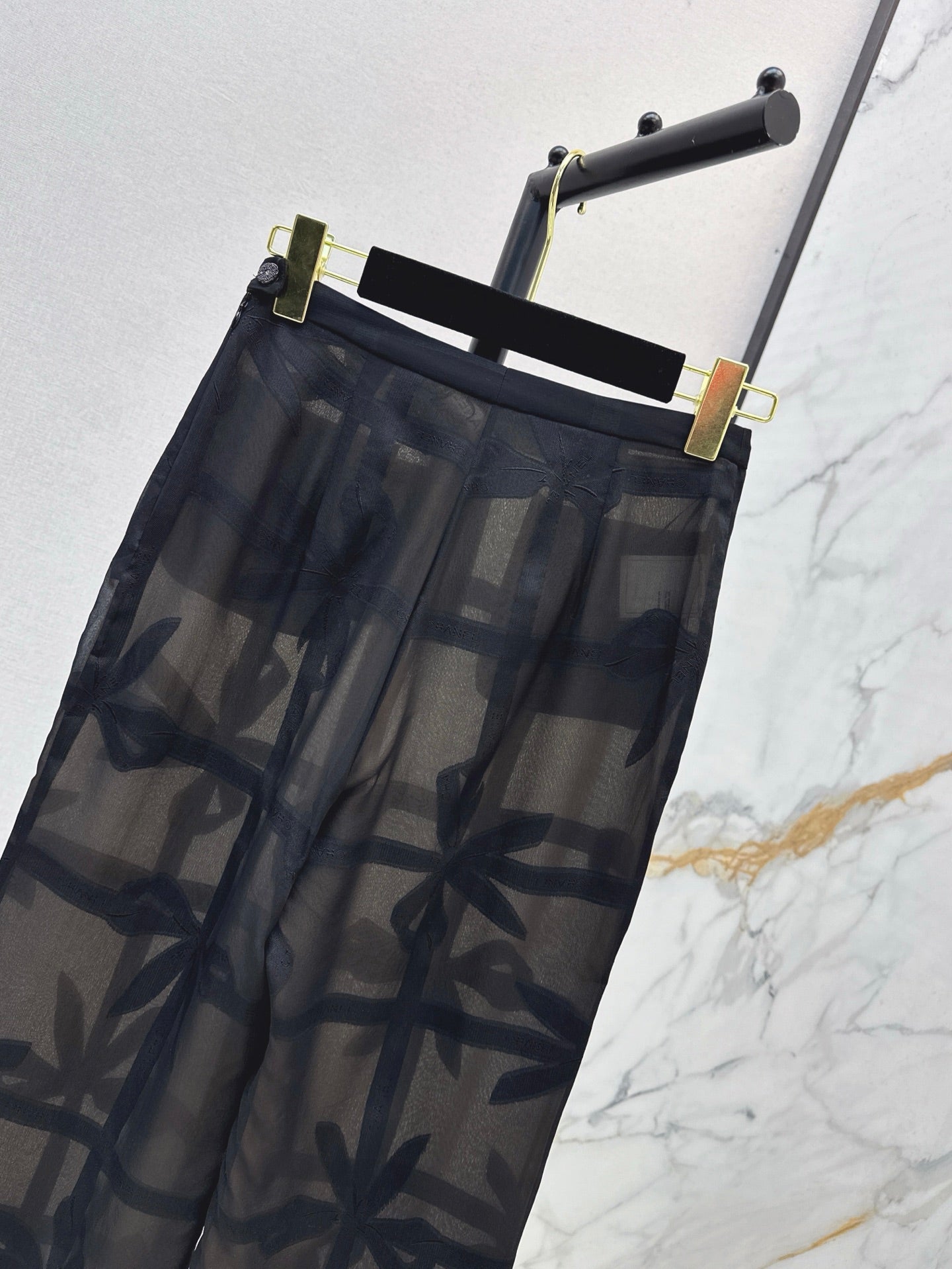 25ss Silk wide leg pants
