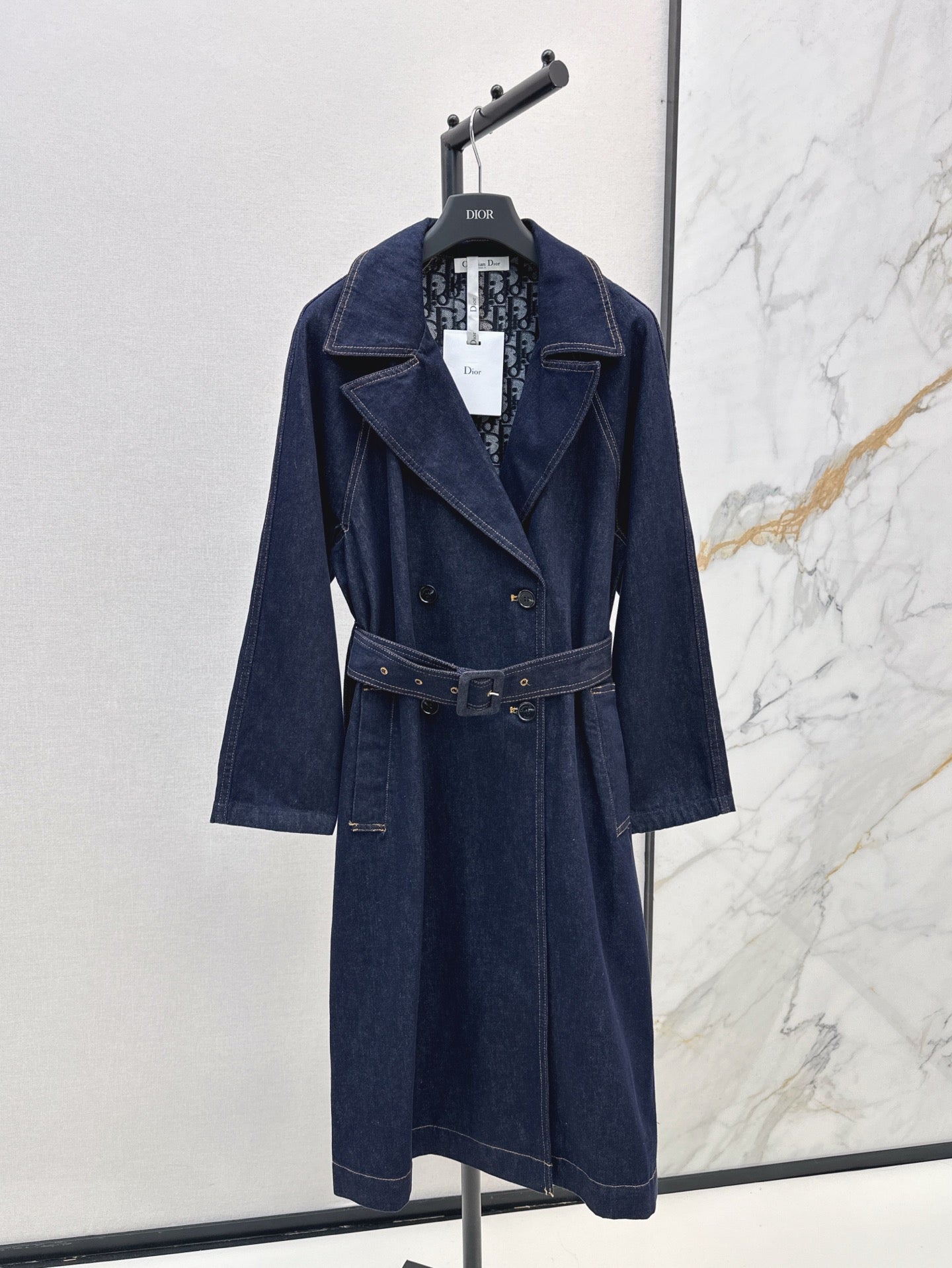25ss denim trench coat