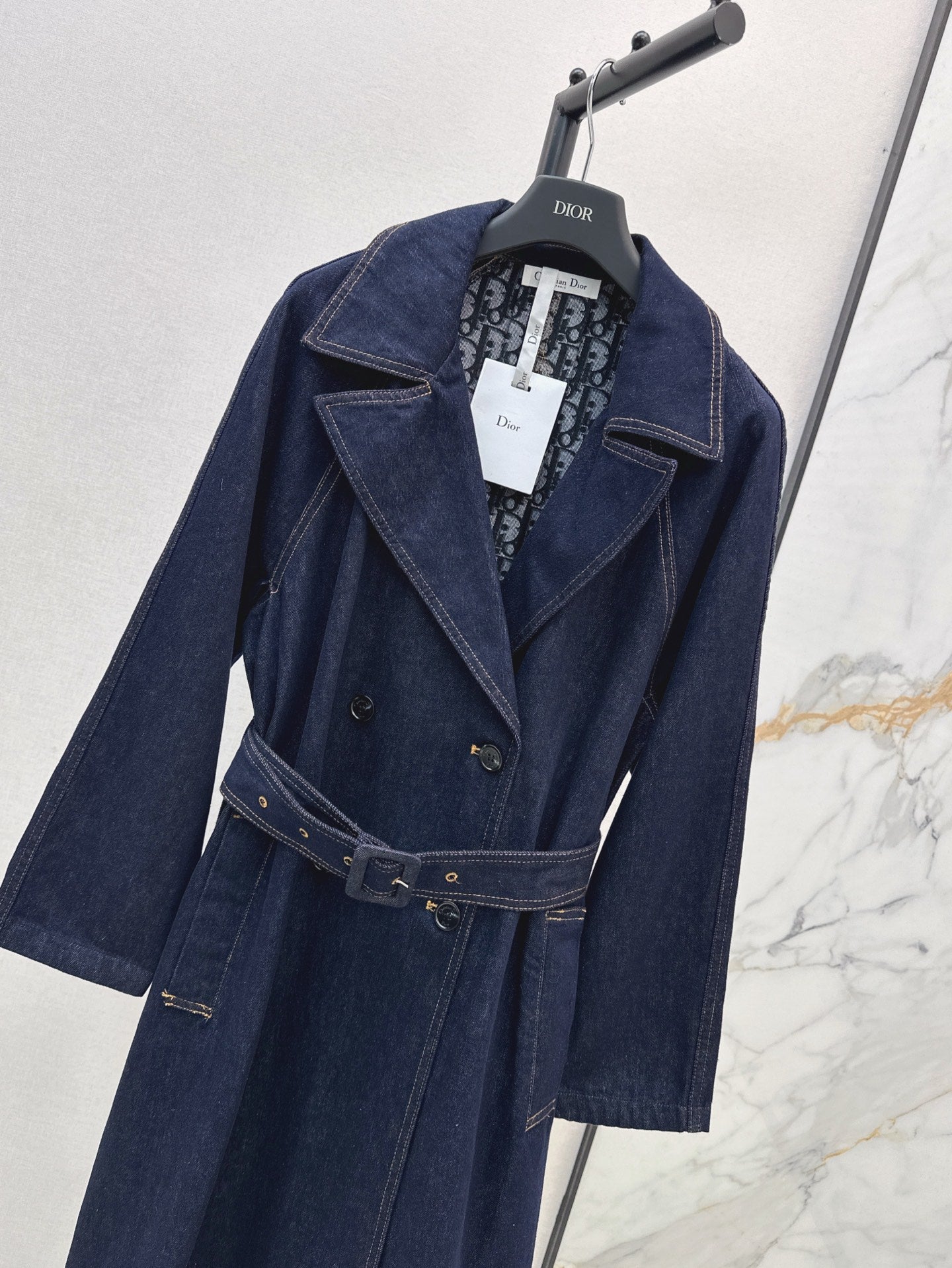 25ss denim trench coat