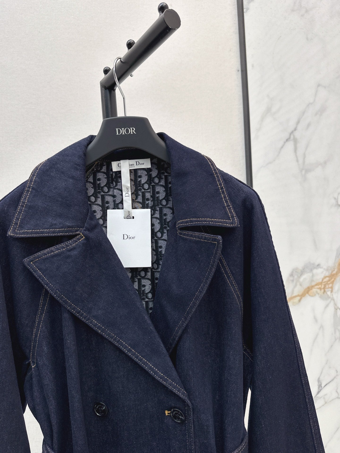 25ss denim trench coat
