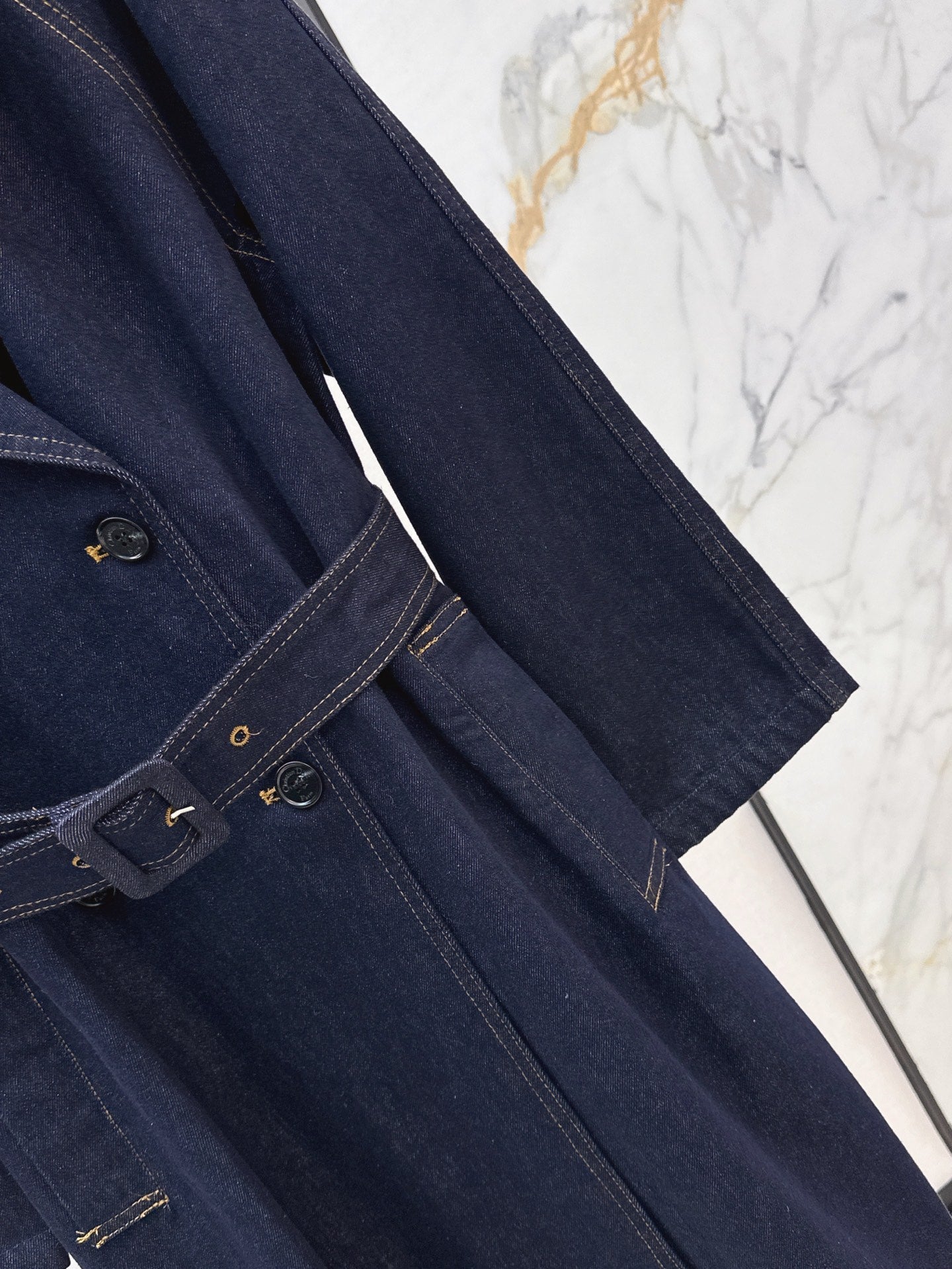 25ss denim trench coat