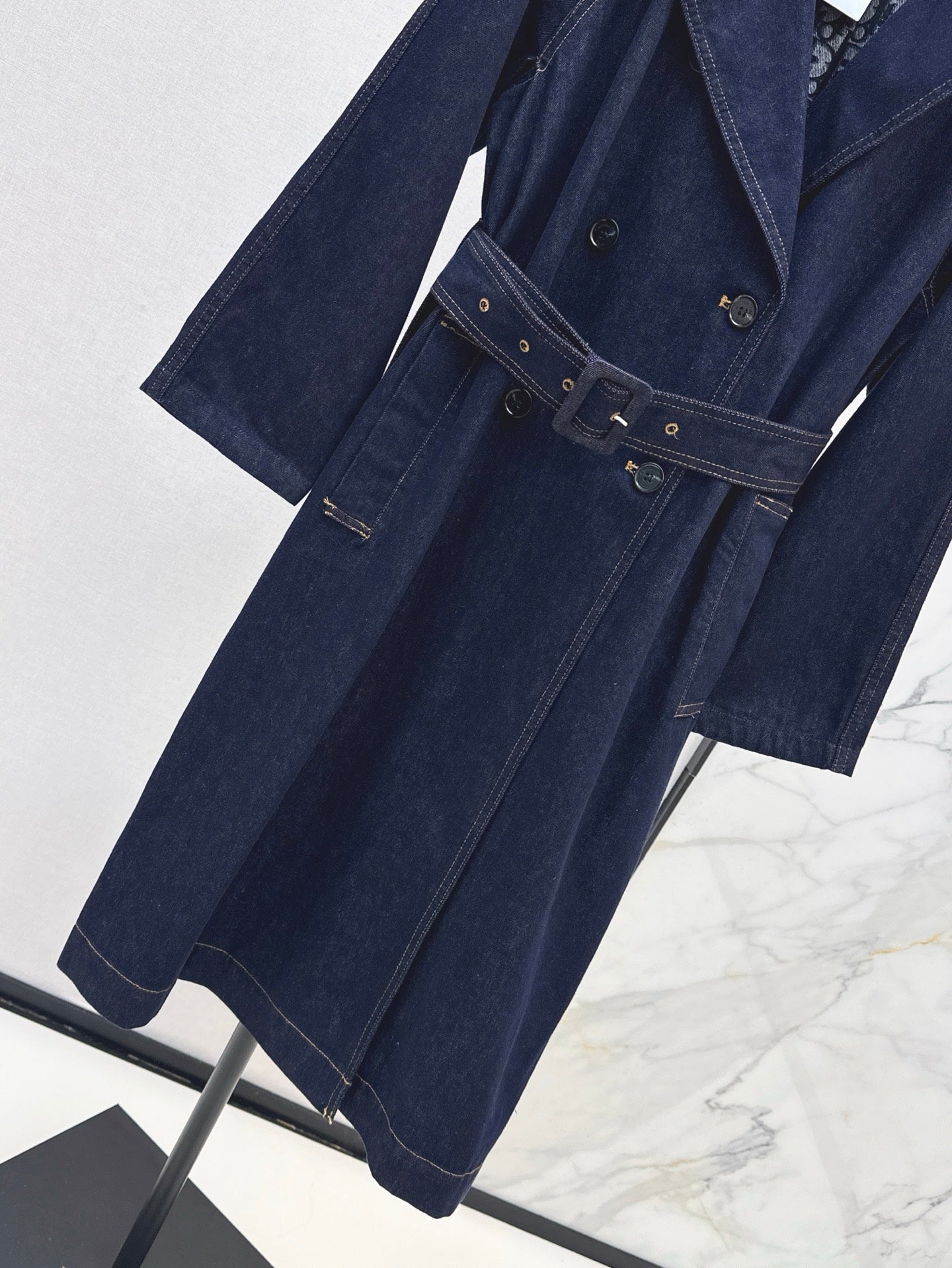 25ss denim trench coat