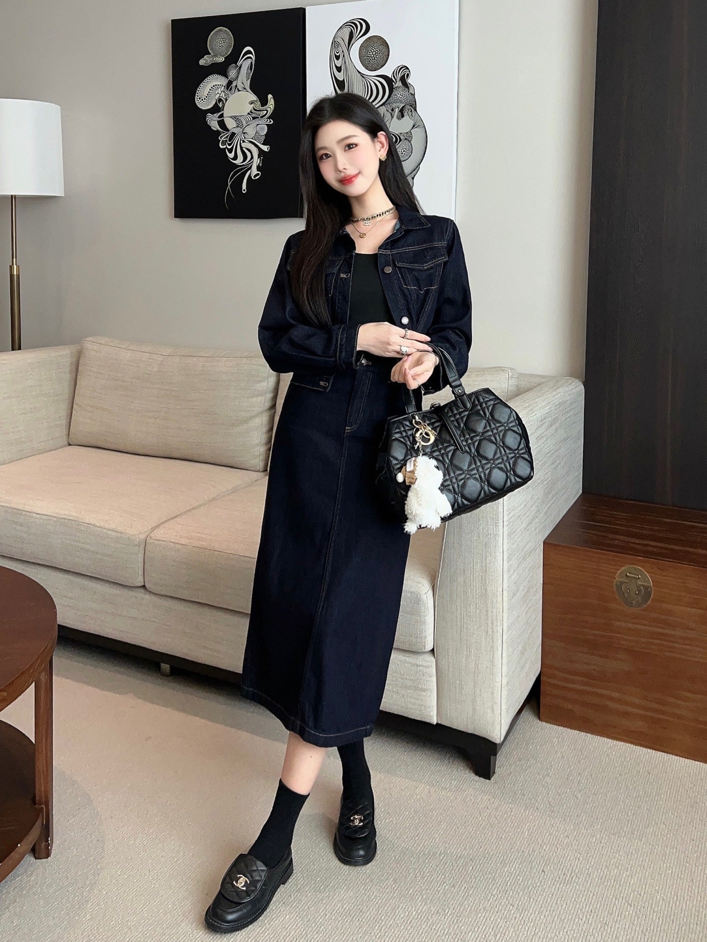 25ss denim suit