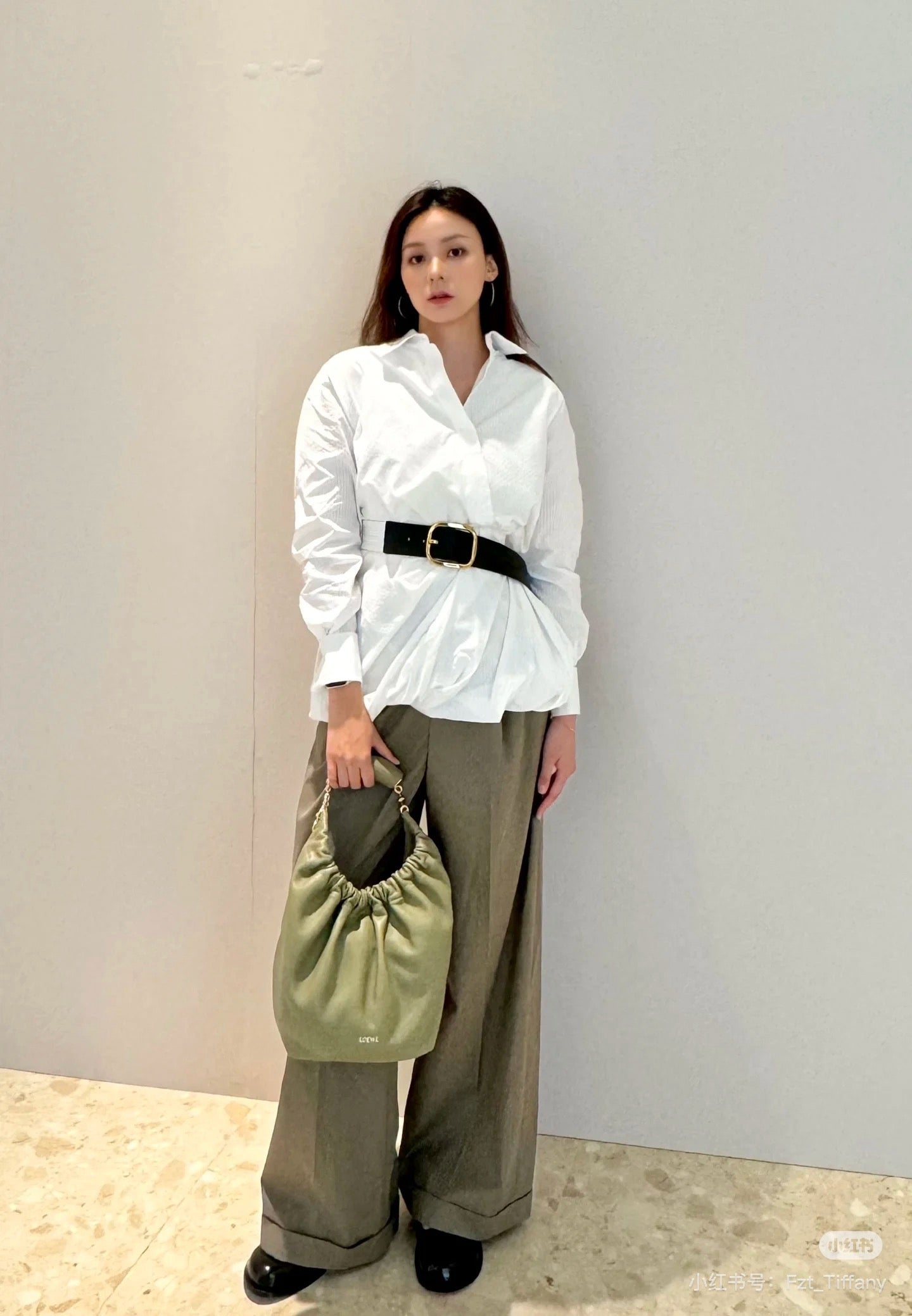 Lo 25ss belt shirt