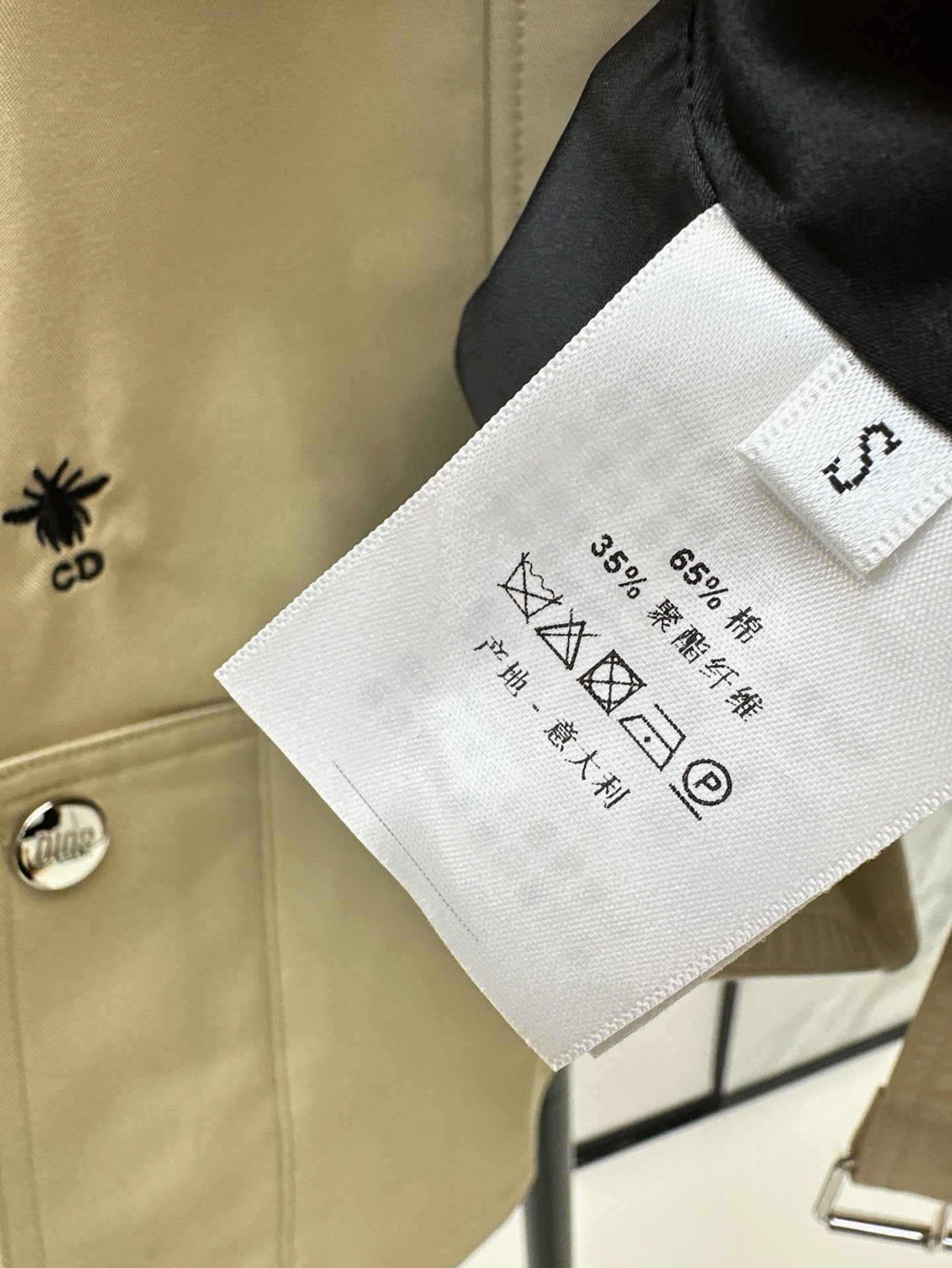 D 25ss cape trench coat