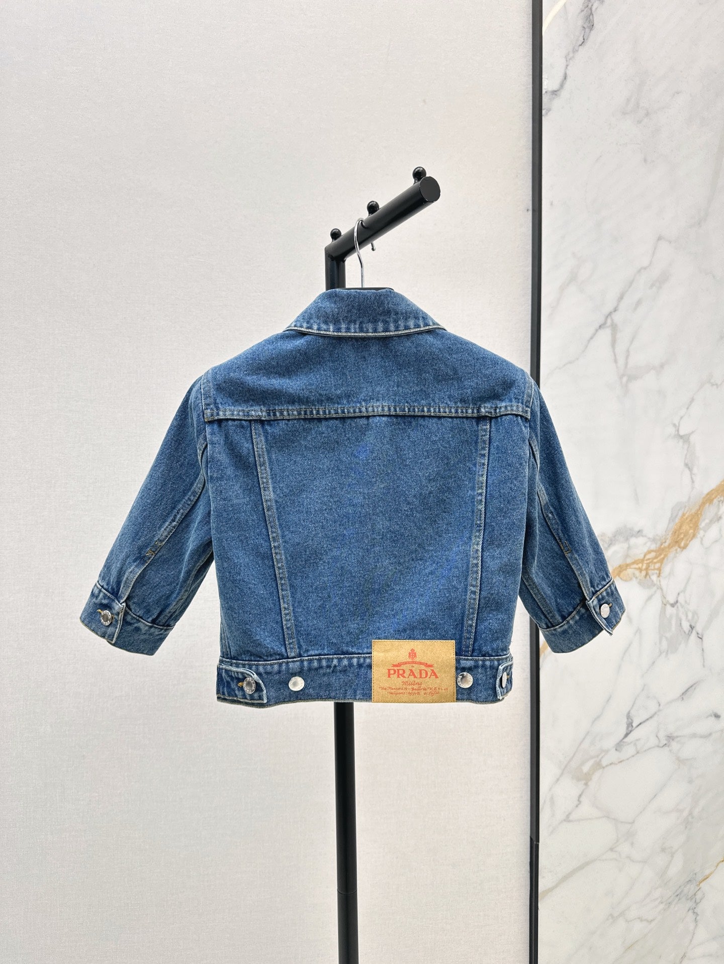 P 25ss crop denim jacket