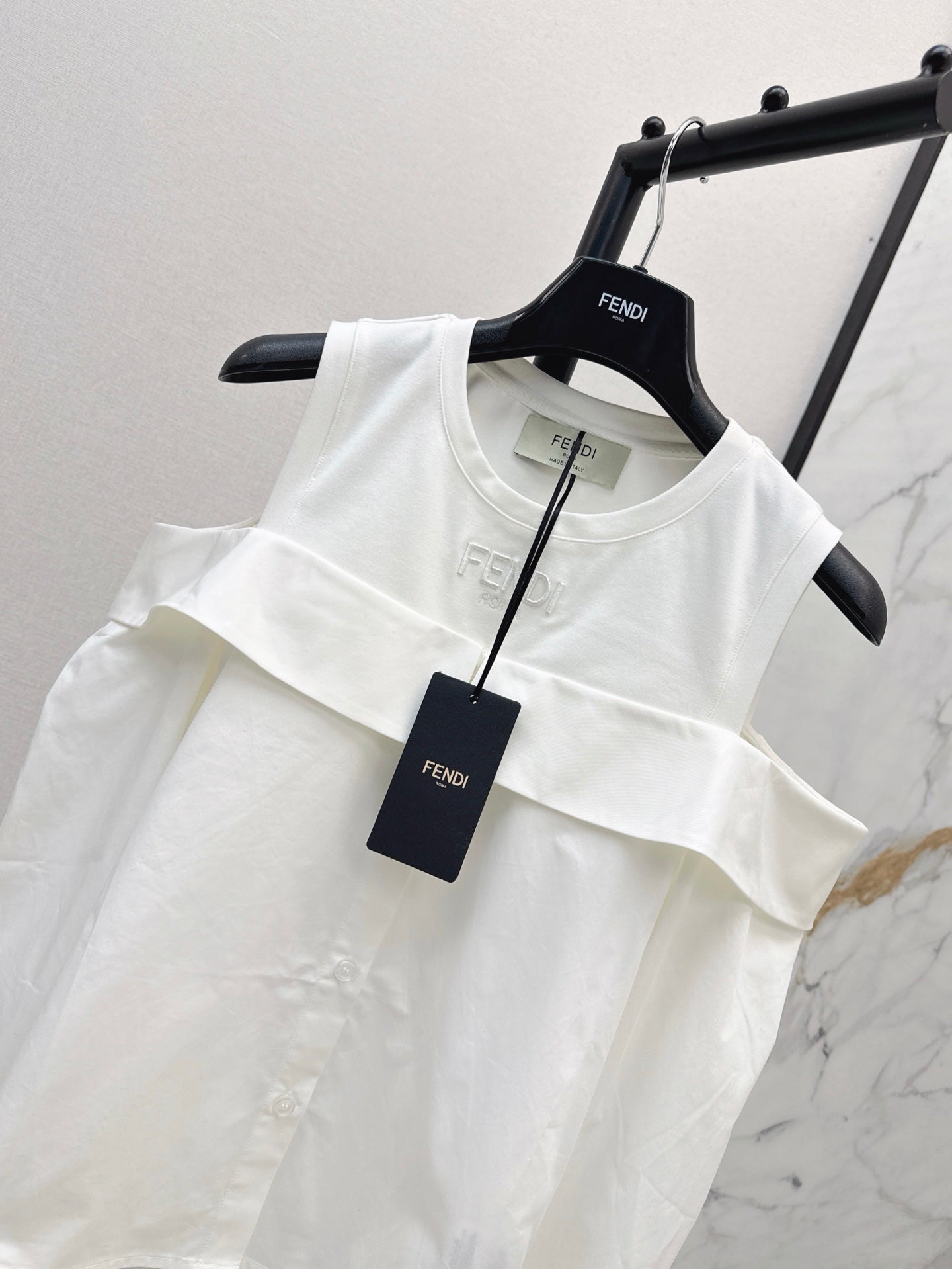 Fe 25ss paneled sleeve shirt