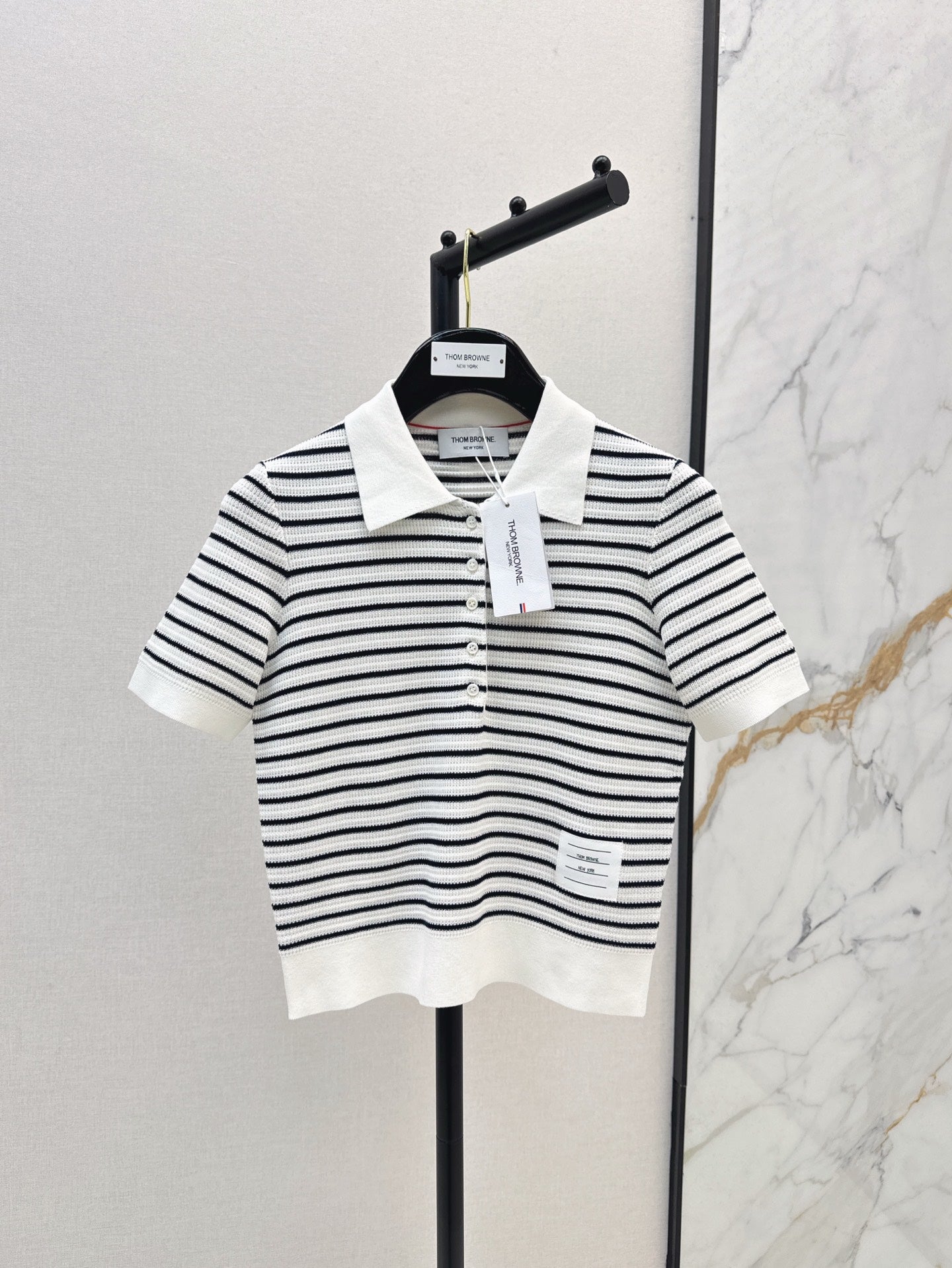 TH 25ss knitted polo shirt