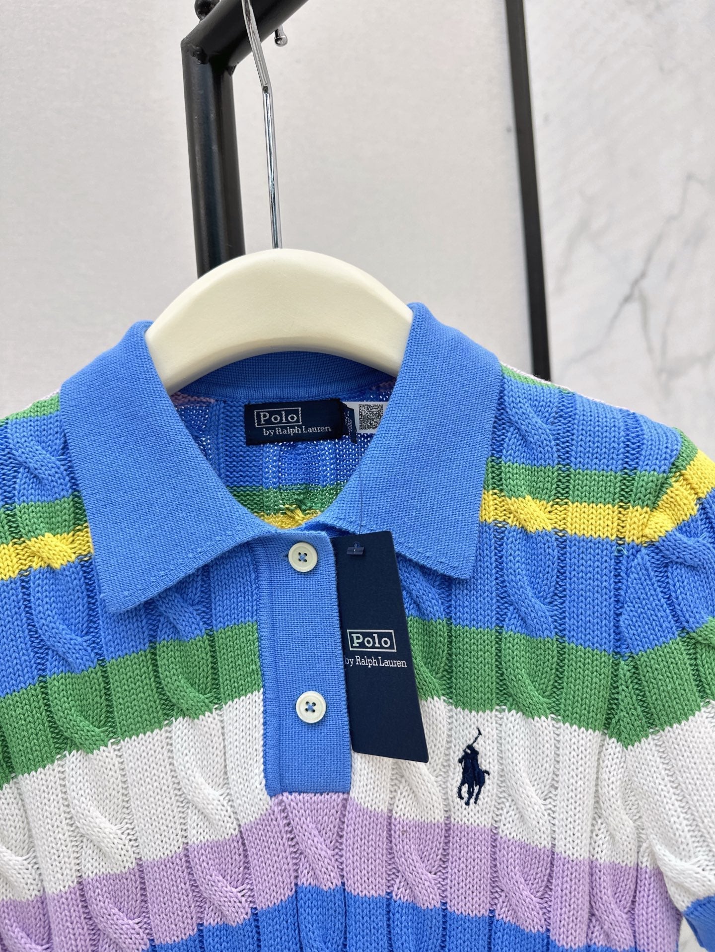 ra 25ss knitted polo shirt