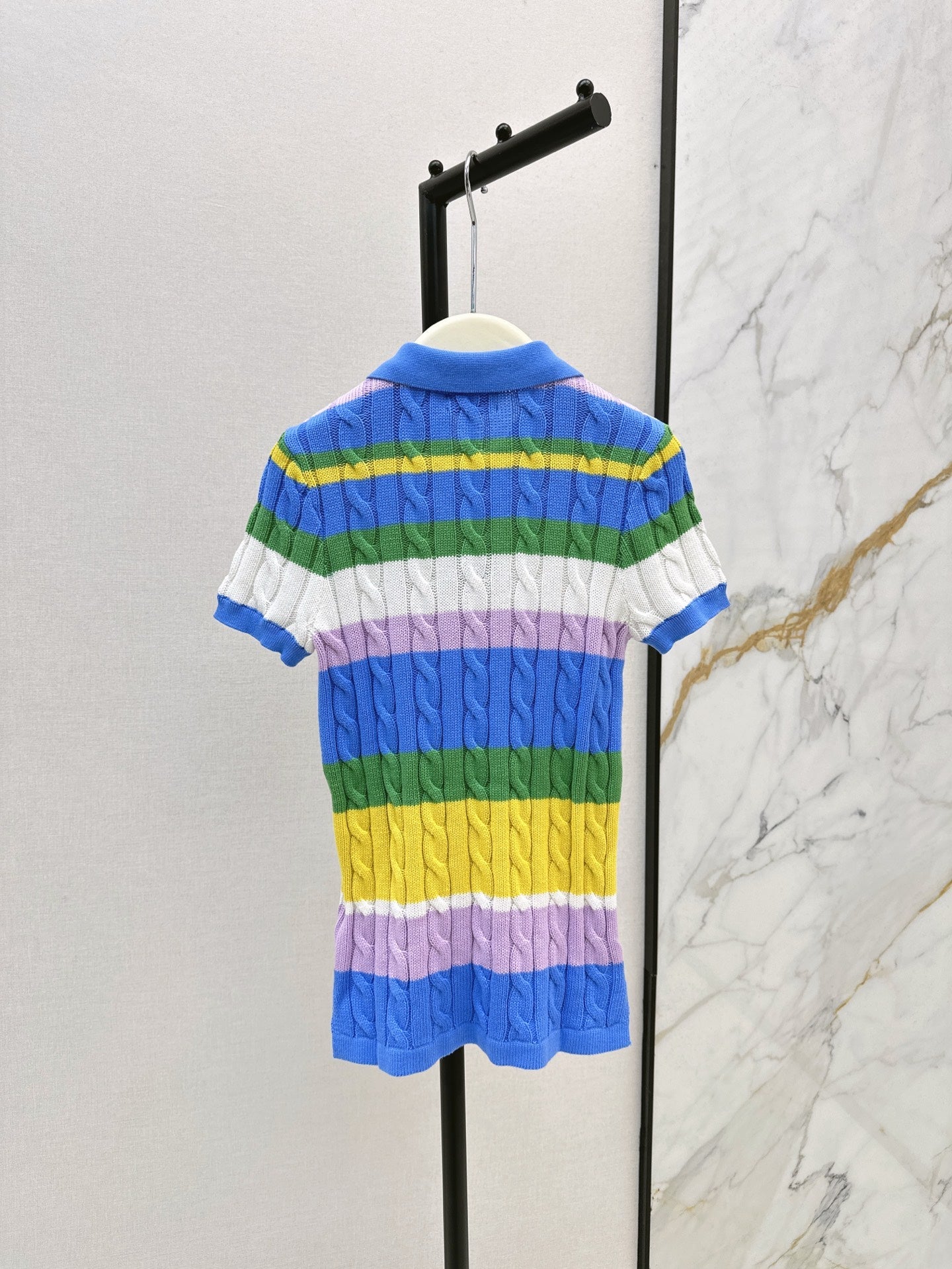 ra 25ss knitted polo shirt