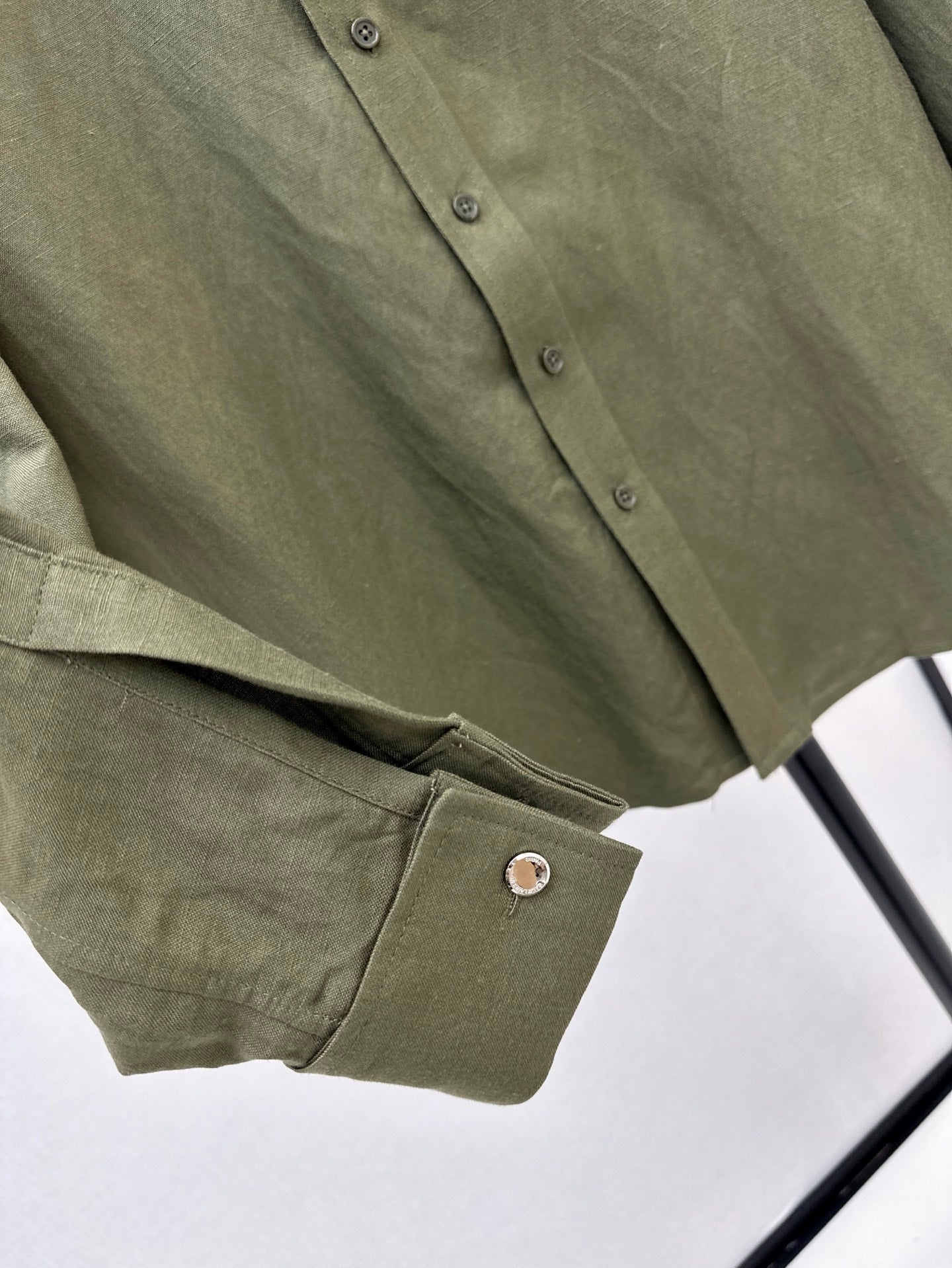 Sa 25ss embroidered linen shirt