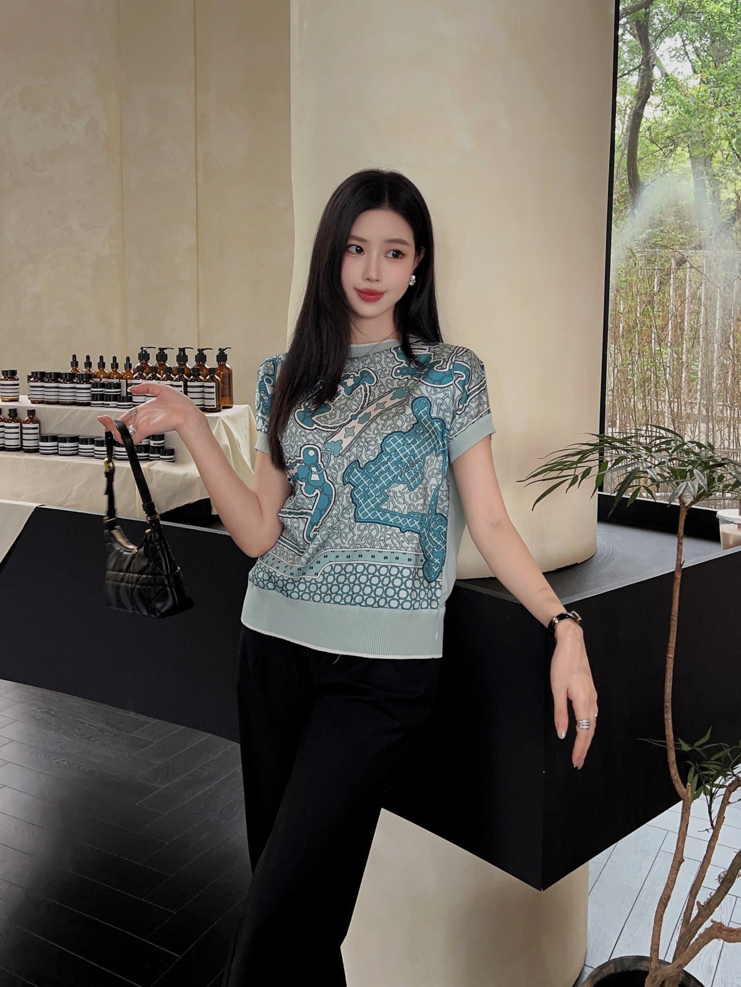 H 25SS knitted t-shirt