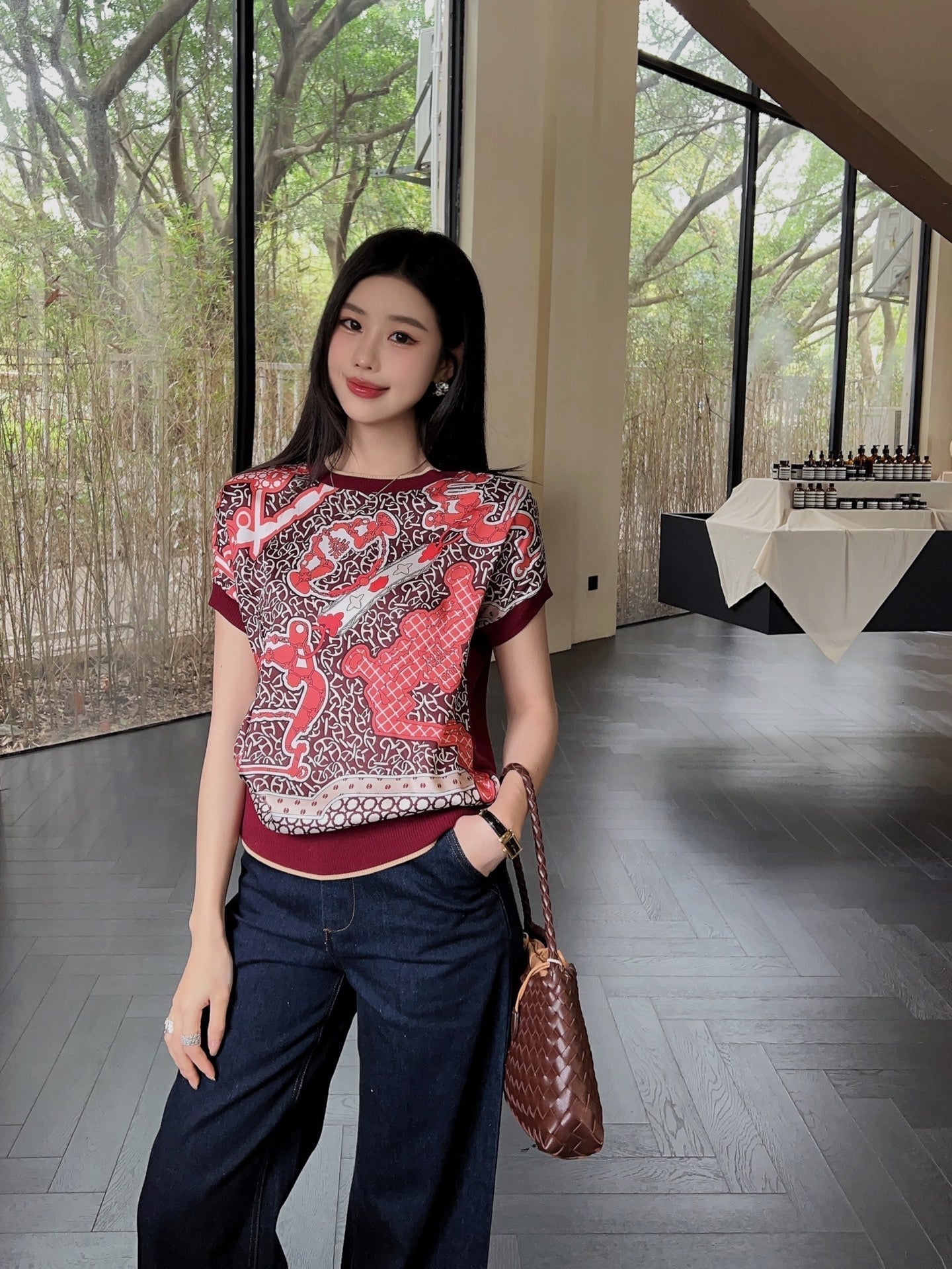 H 25ss knitted t-shirt