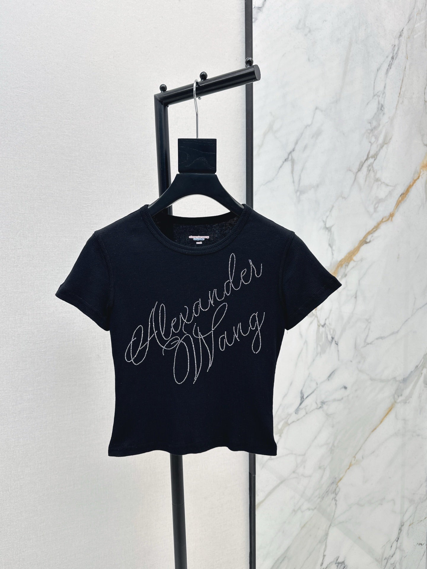 Ale 25ss rhinestone t-shirt