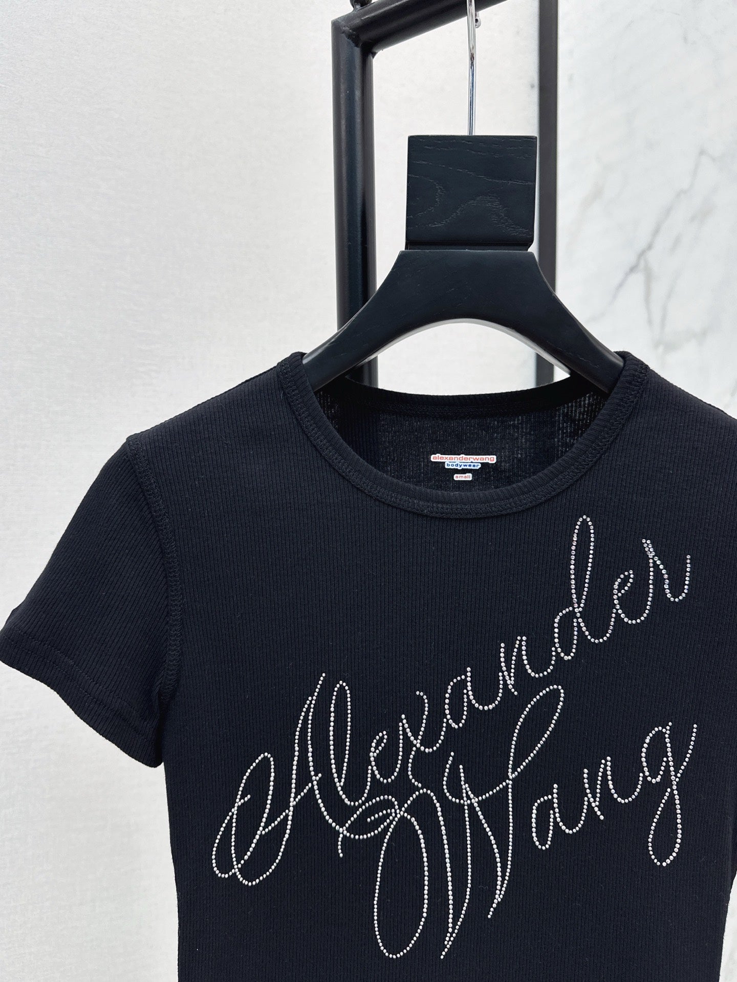 Ale 25ss rhinestone t-shirt