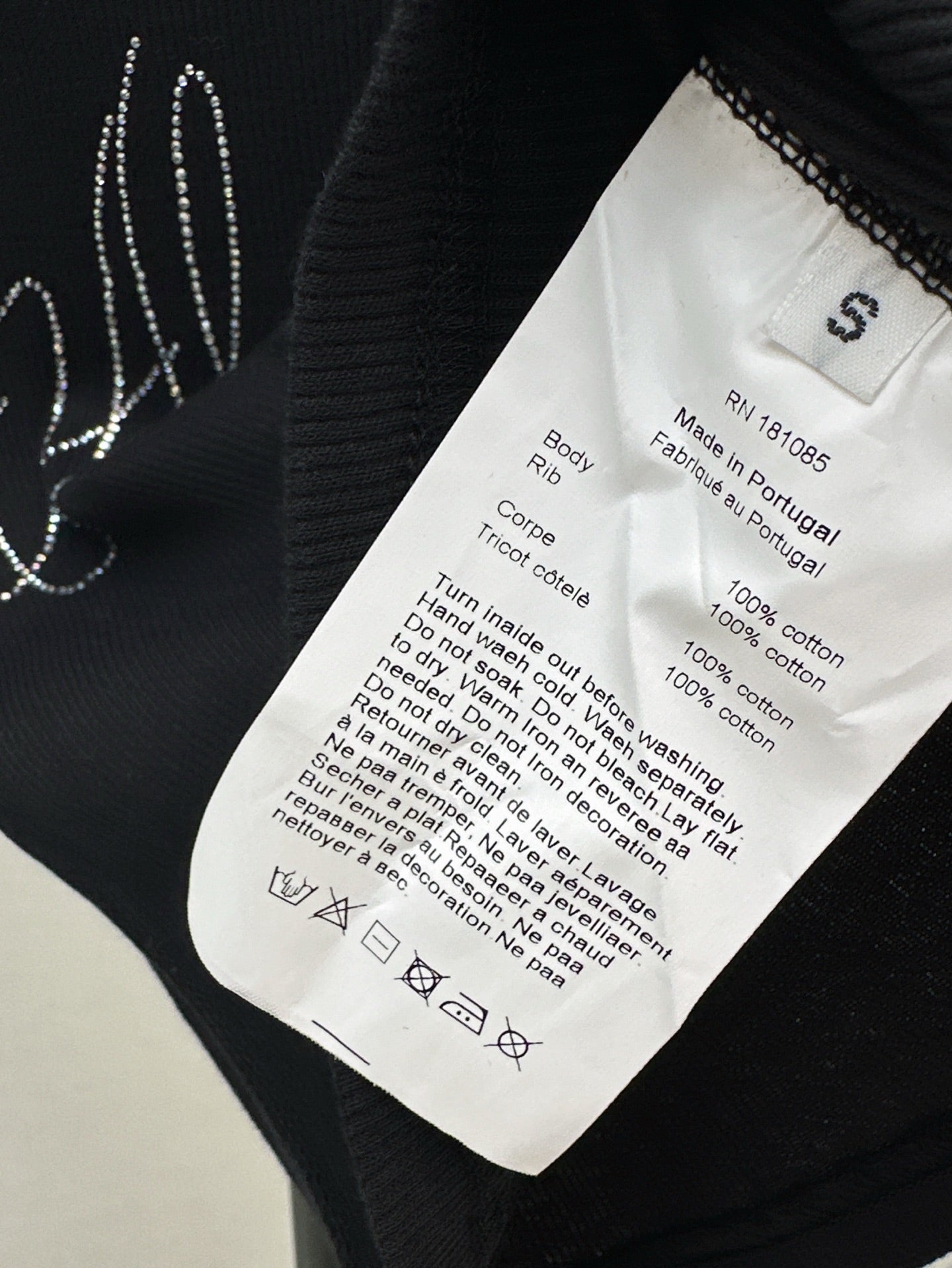 Ale 25ss rhinestone t-shirt
