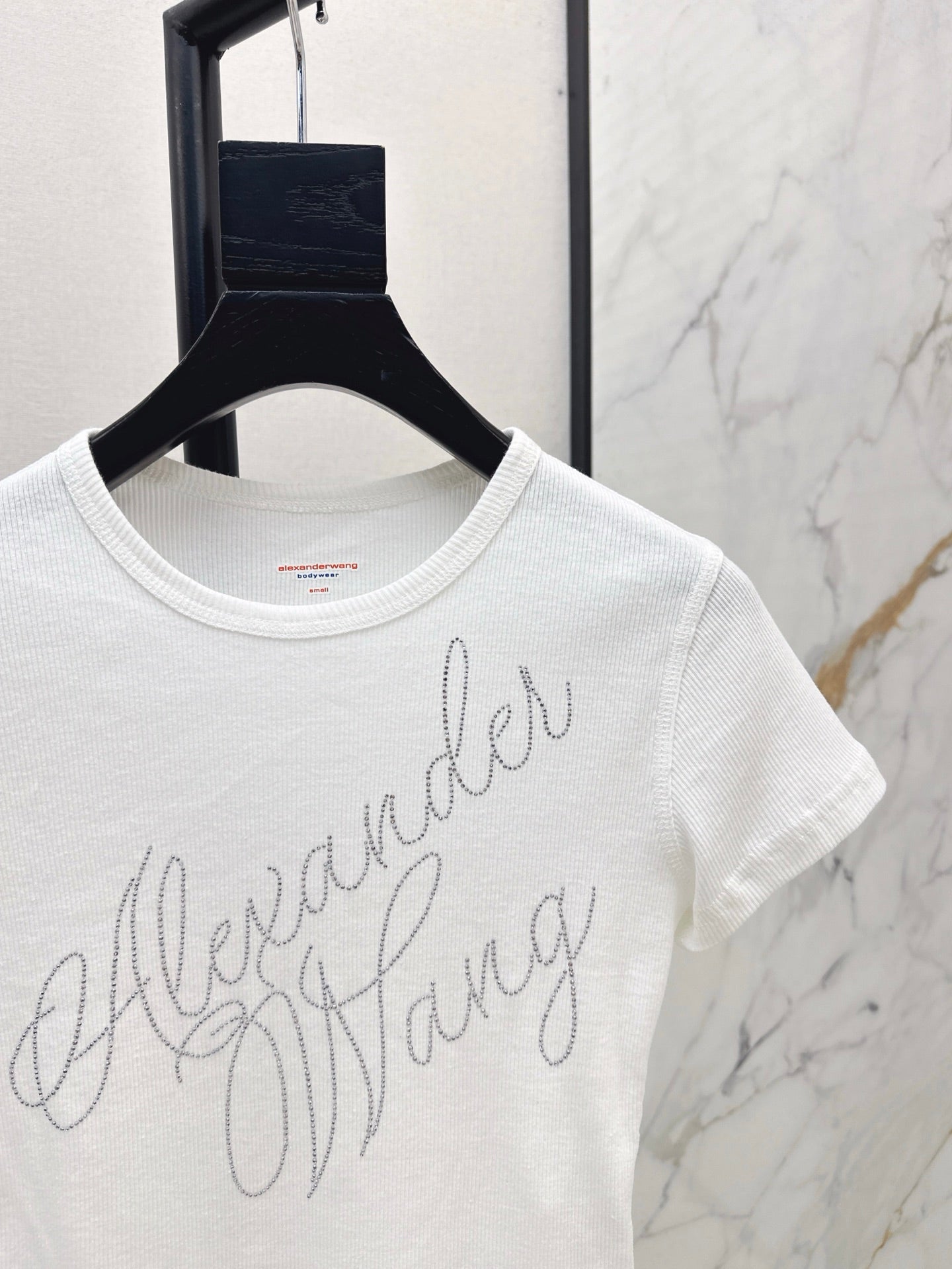 Ale 25ss rhinestone t-shirt