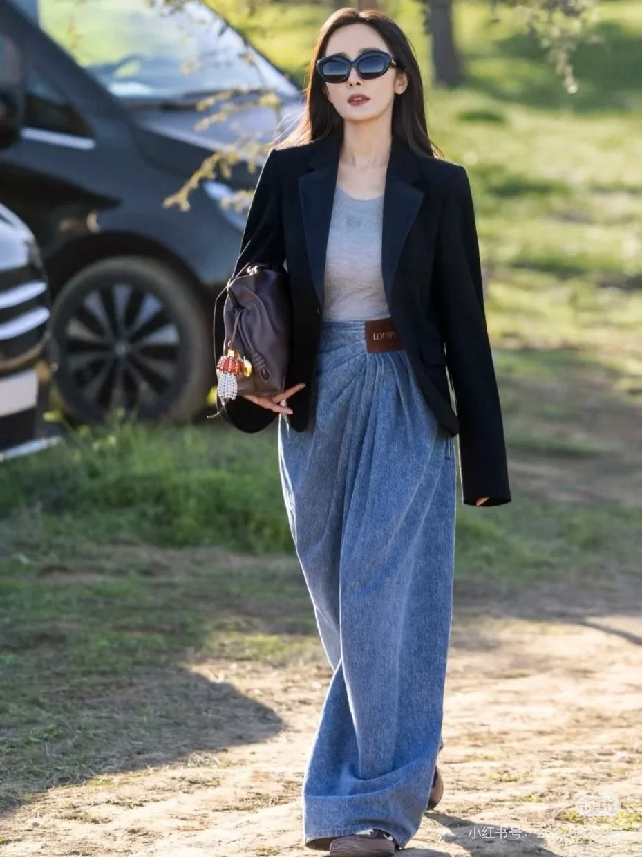 Lo 25ss pleated jeans