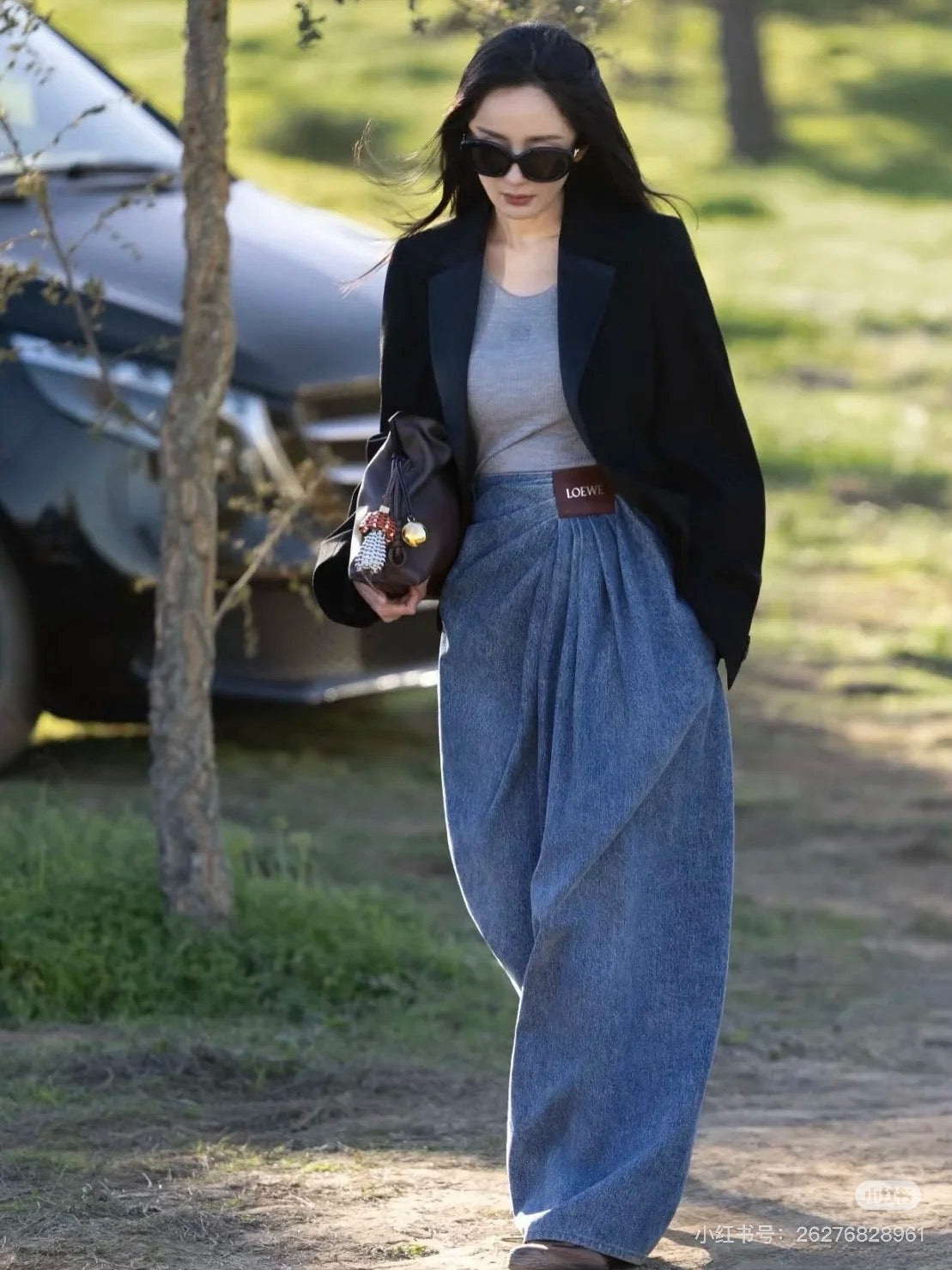 Lo 25ss pleated jeans