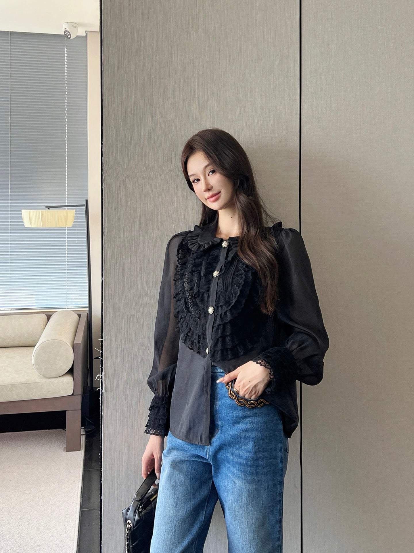25ss lace shirt