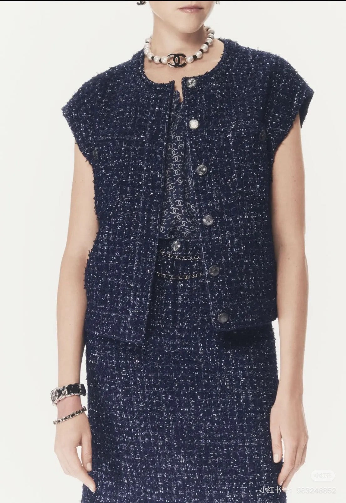 25ss woven vest