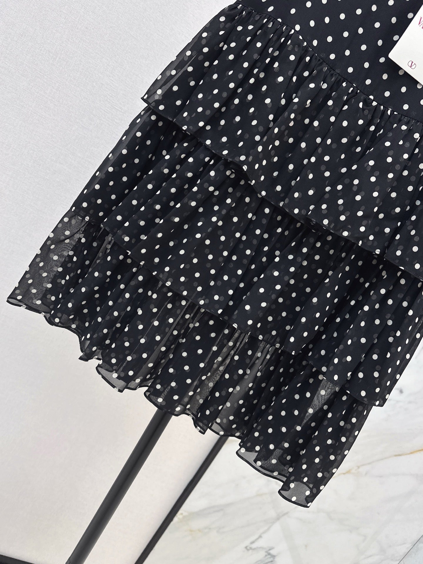 25ss silk ruffle skirt