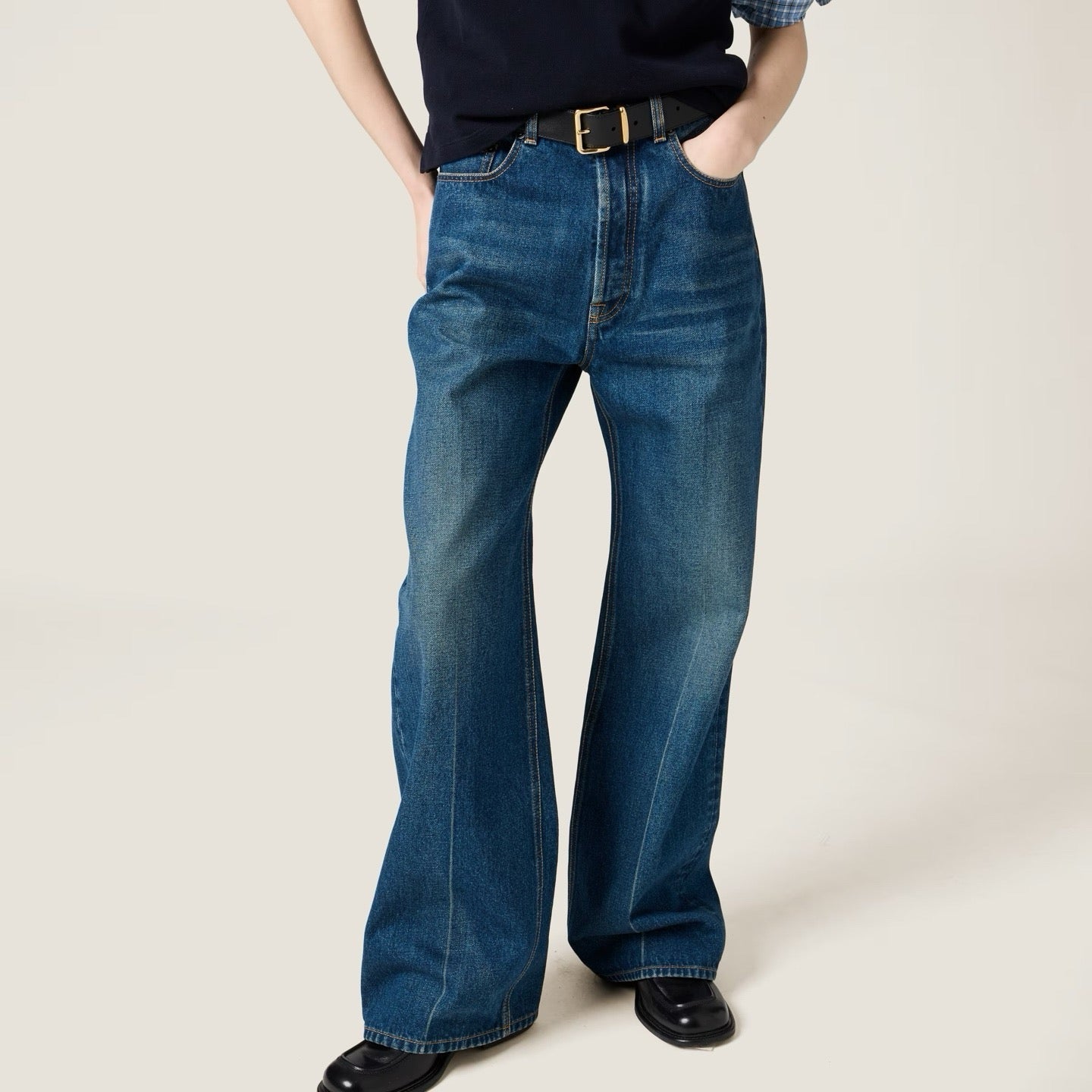 25ss embroidered jeans