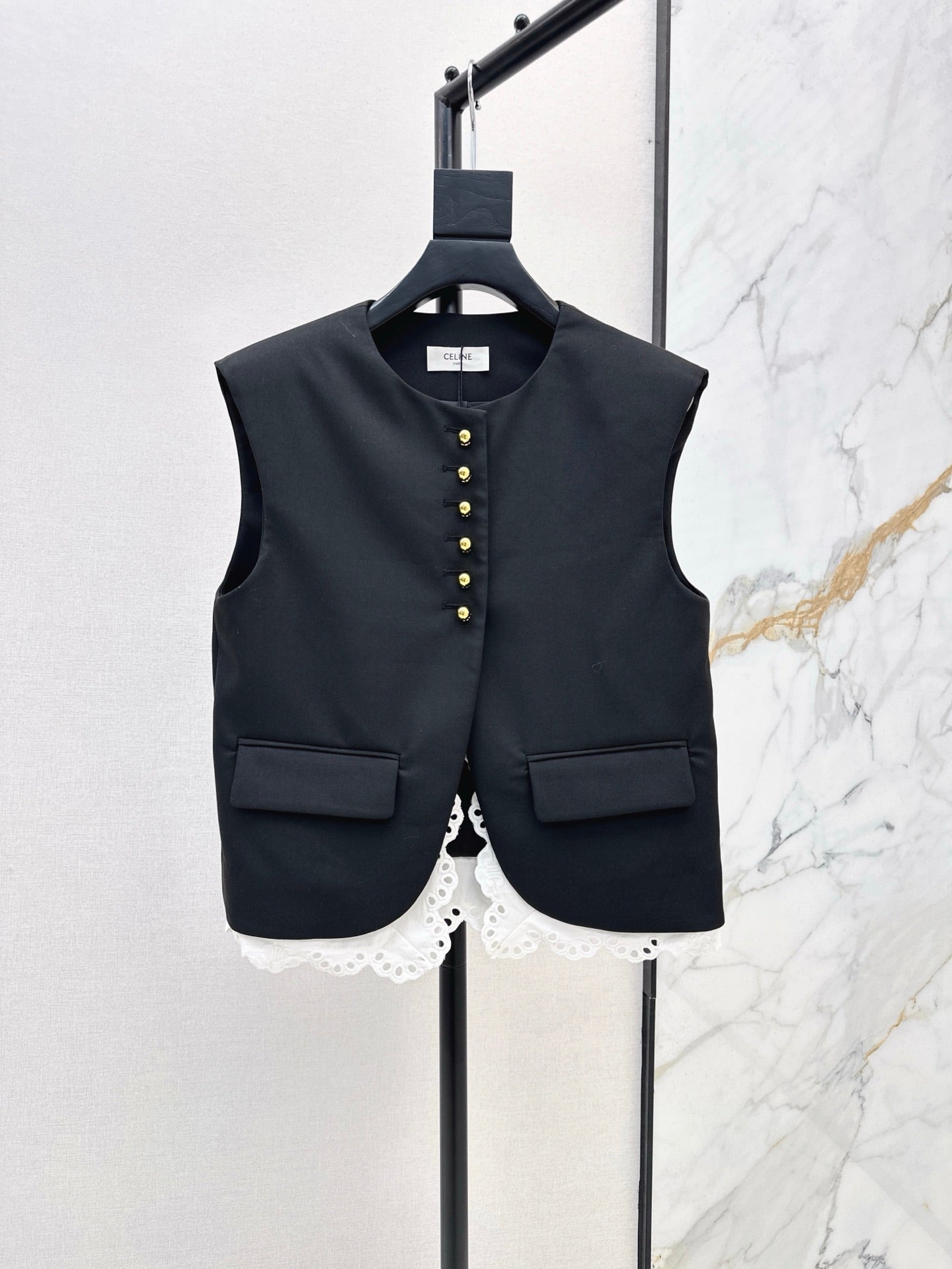 25ss lace vest