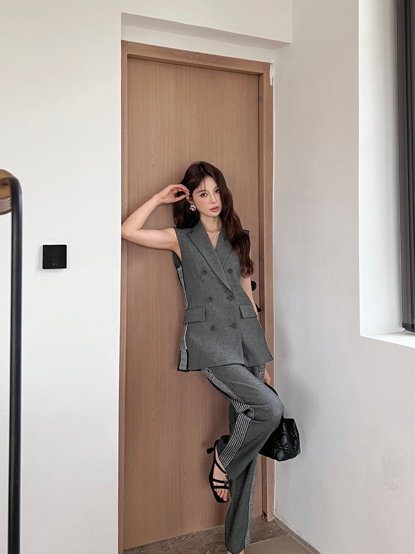 25ss vest suit pants set