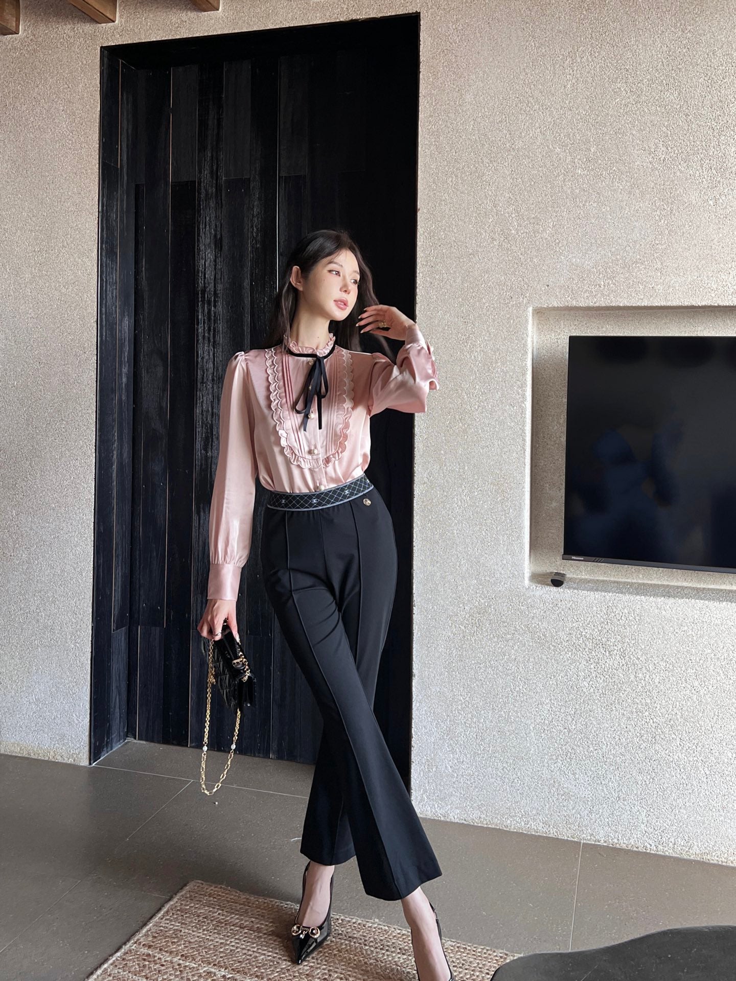 25ss ruffle shirt
