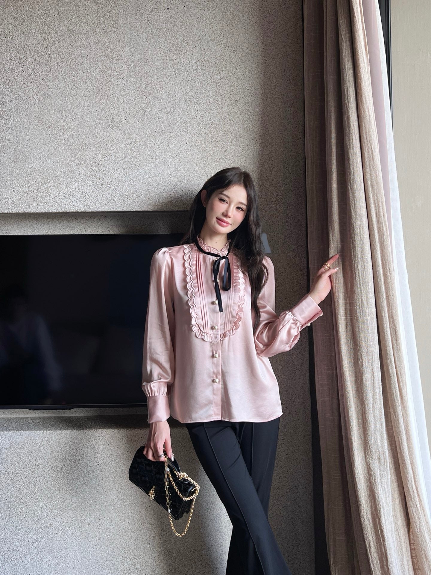 25ss ruffle shirt