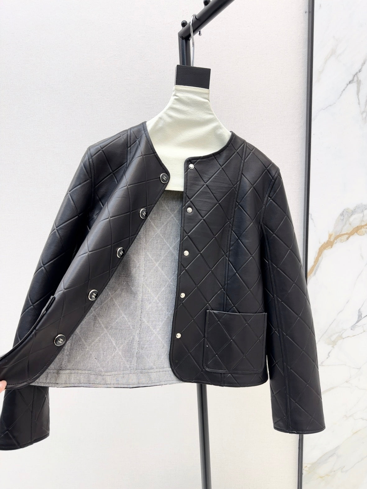 25ss genuine leather jacket